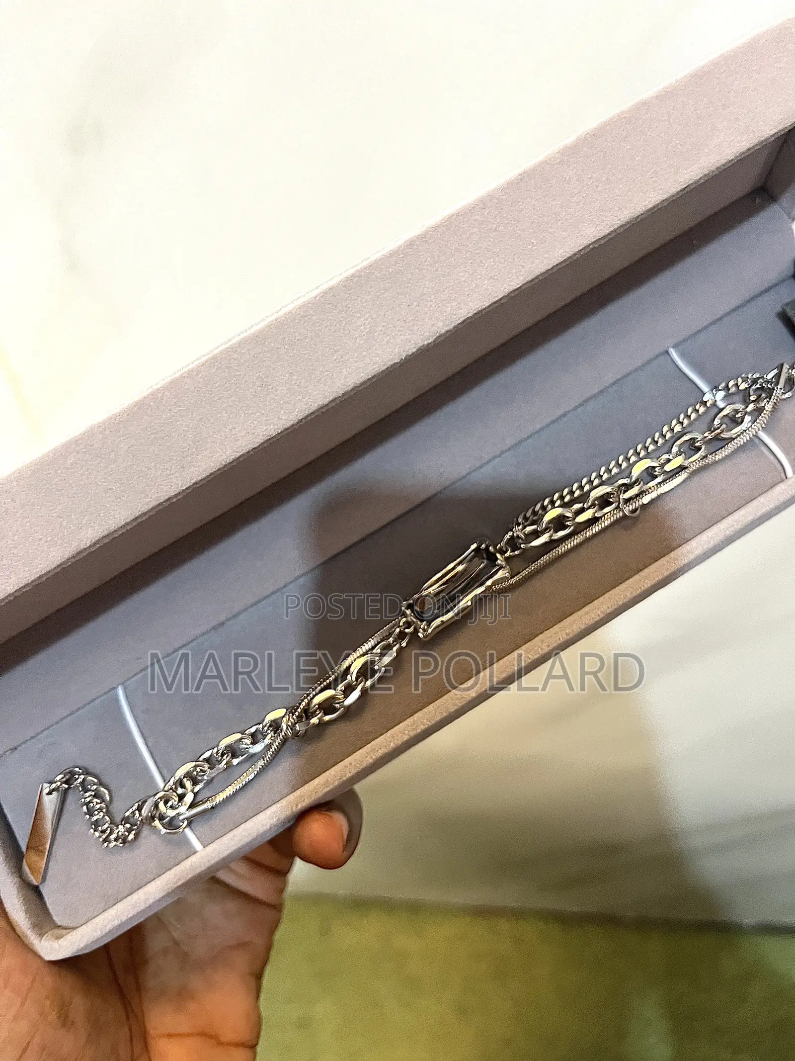304l No Rust Steel Chrome Hearts Silver Rope Bracelet