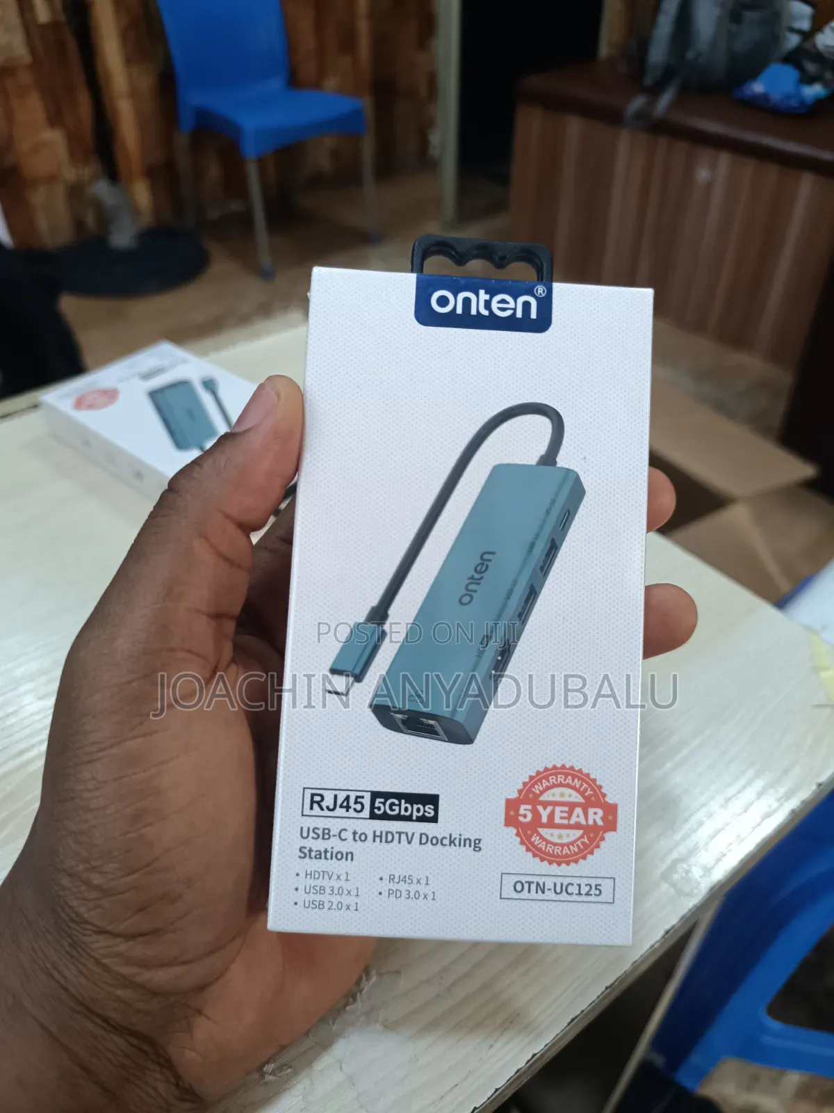 Onten Onten Otn-Uc125 Usb-C to Hdmi Adapter With 100m Network Card
