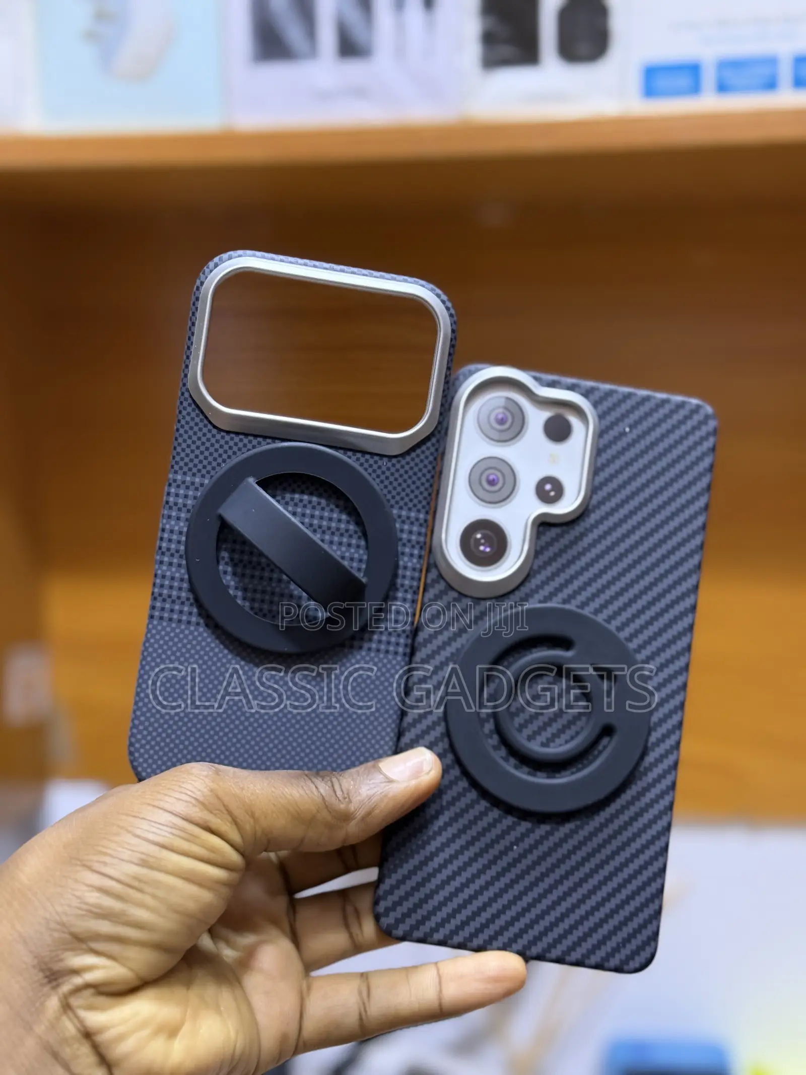 Dual-Sided Magnetic Ring Pop Socket Silicon Holder for Phones