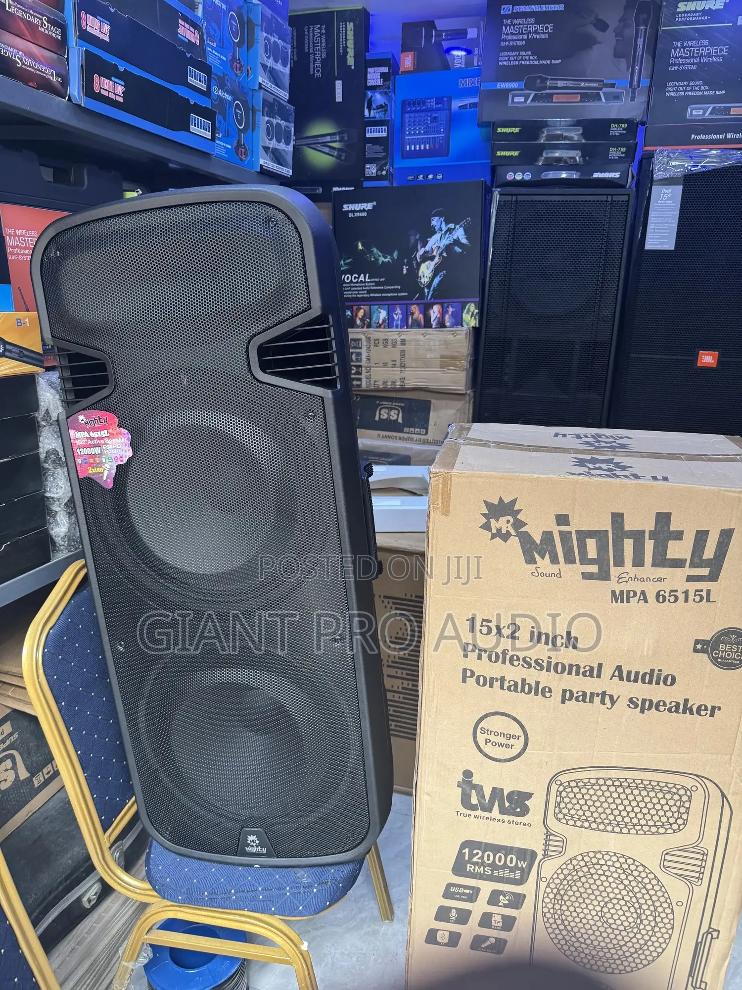 Mighty Pro Audio Mpa6515 Double 15 Inches Public Adress System