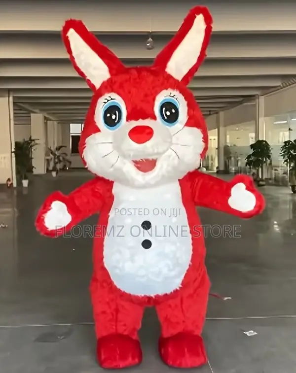 Inflatable Cute Bunny Mascot Costume for Rent in Lagos