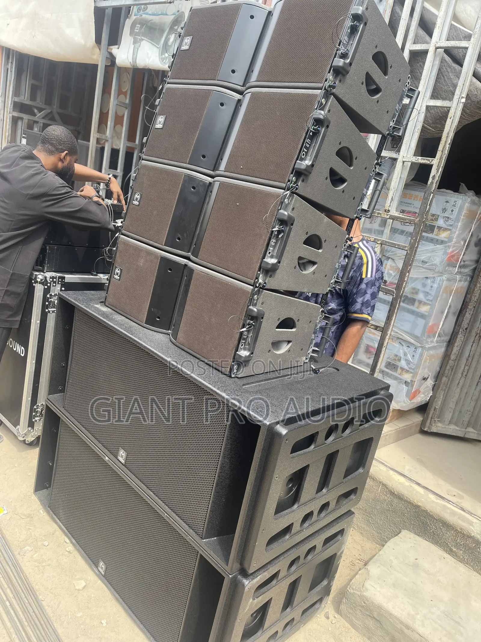 12 Inches Immortar Line Array Speaker and 18 Inches Immortar Subwoofer