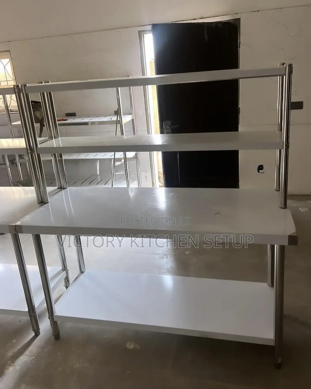 Table With Upper Shelves