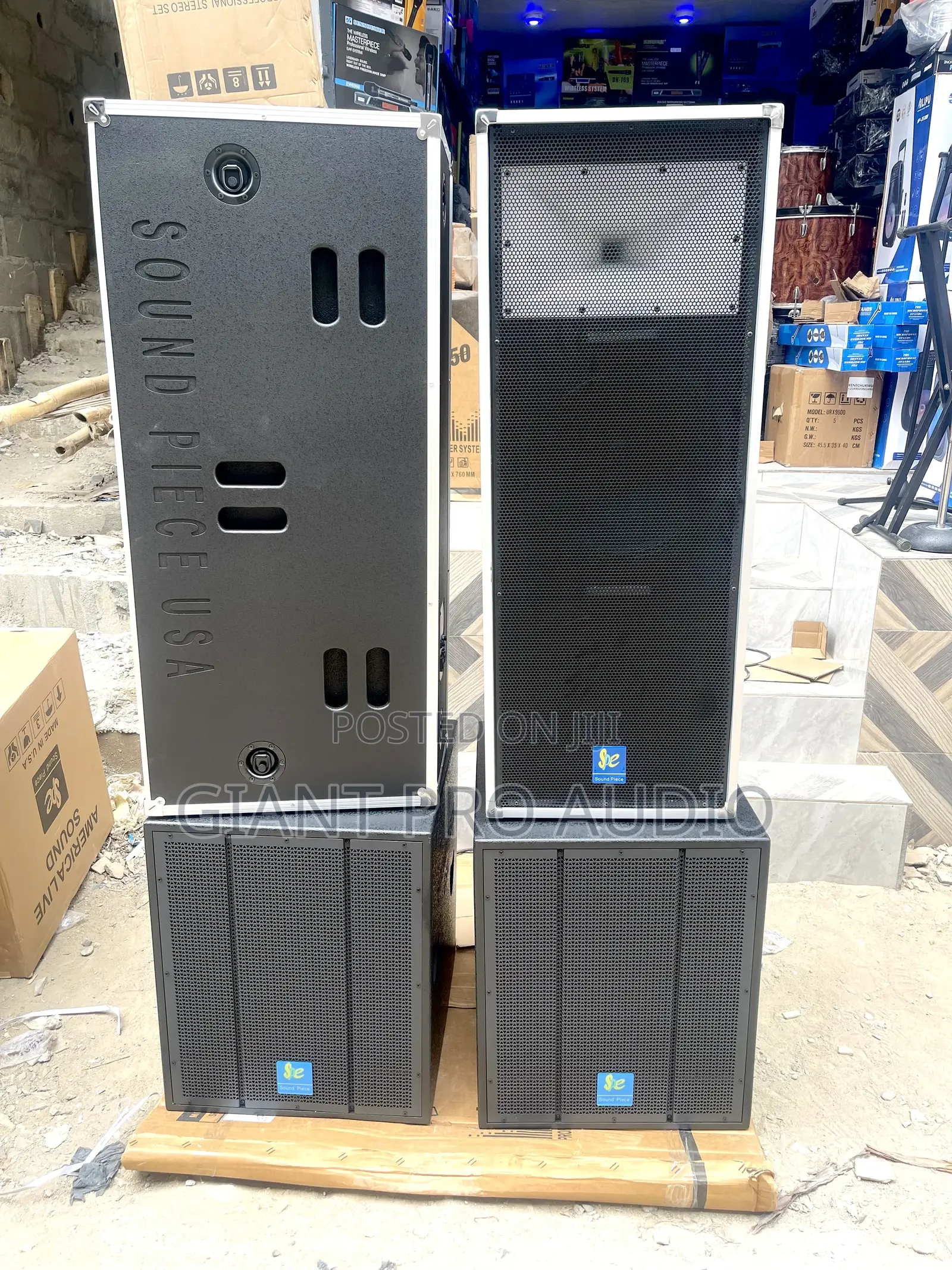 Soundpiece Full Range Speakers and Sound Piece Single Subwoofer
