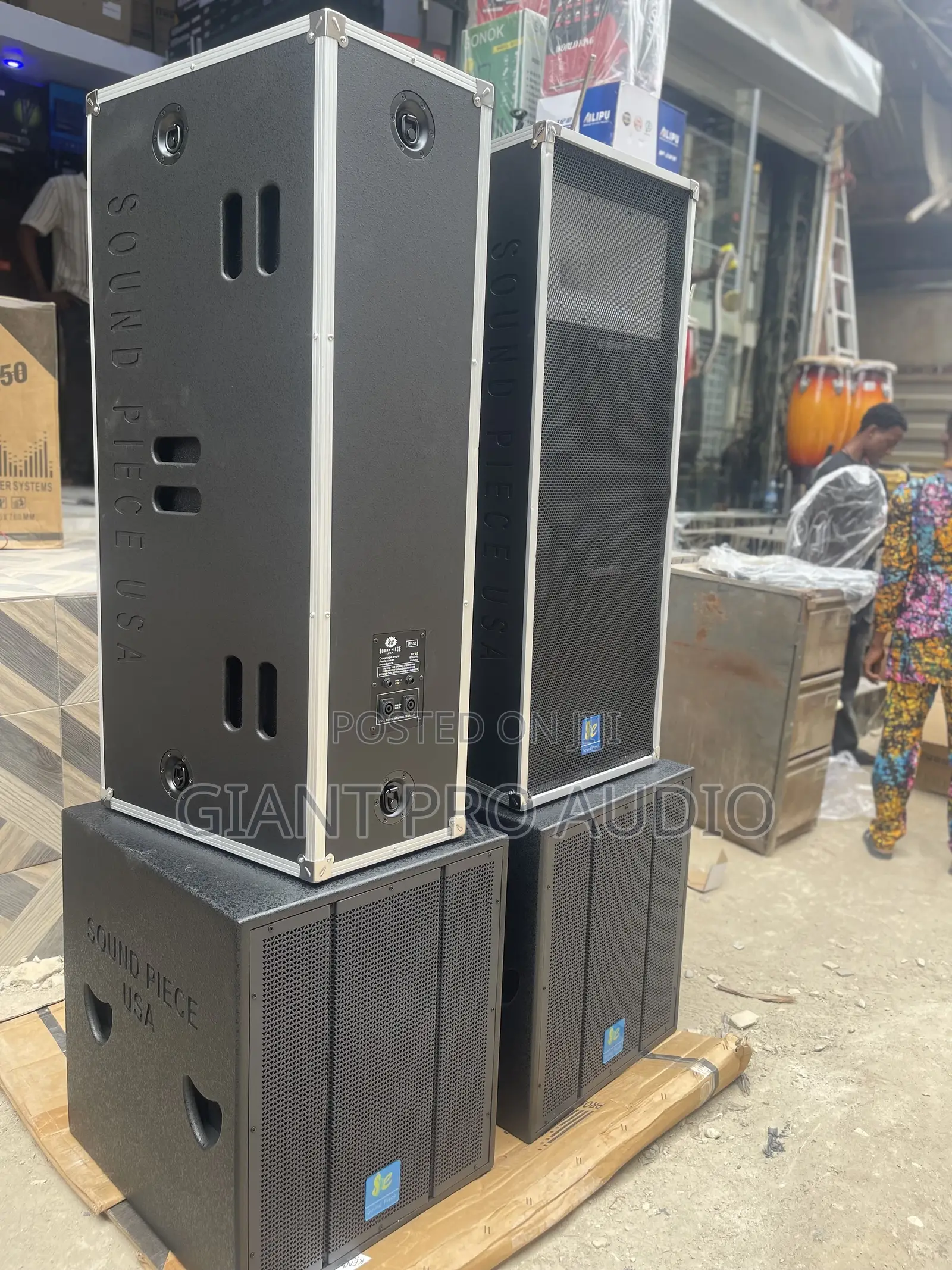 Soundpiece Full Range Speakers and Sound Piece Single Subwoofer