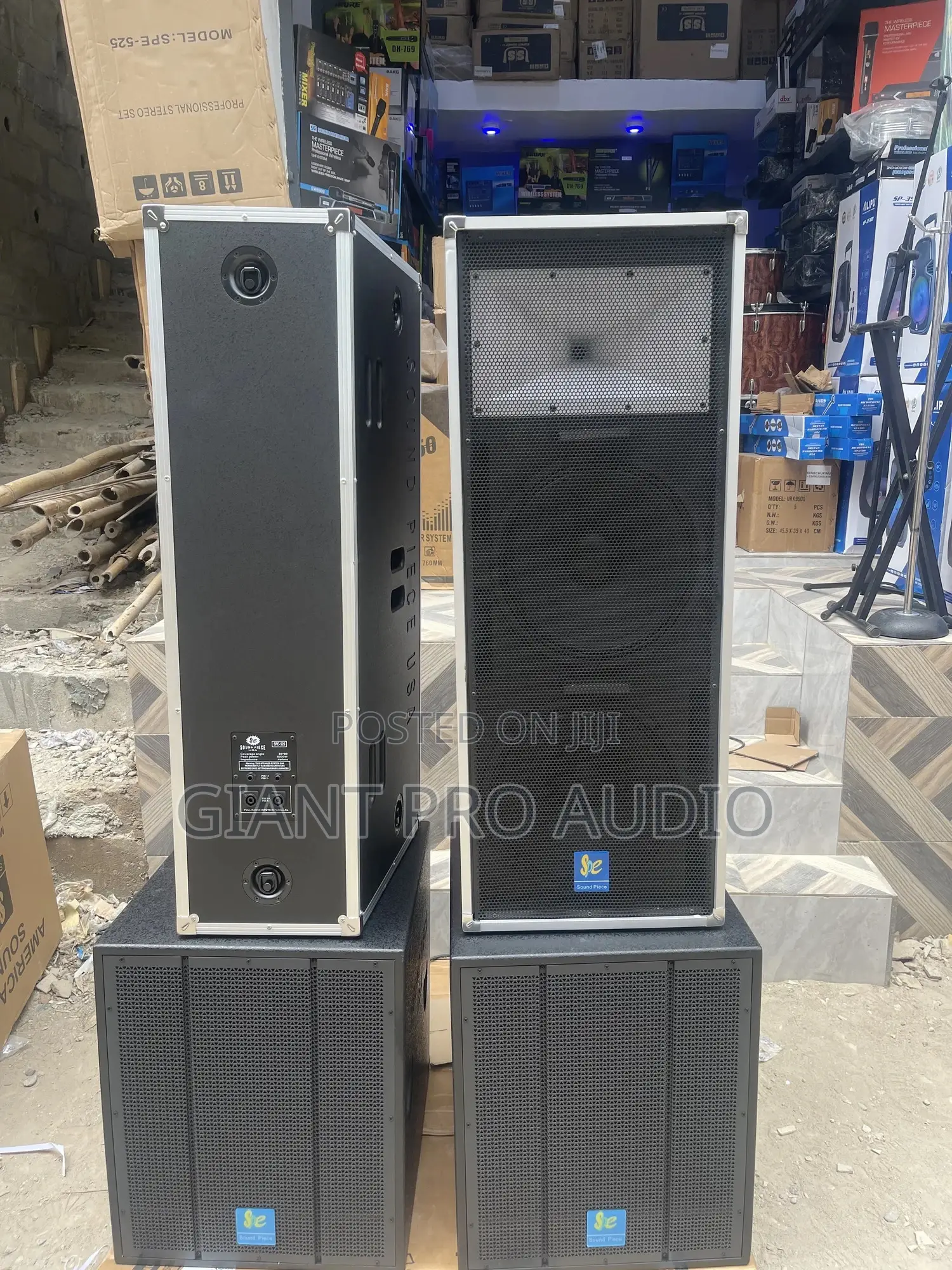 Soundpiece Full Range Speakers and Sound Piece Single Subwoofer