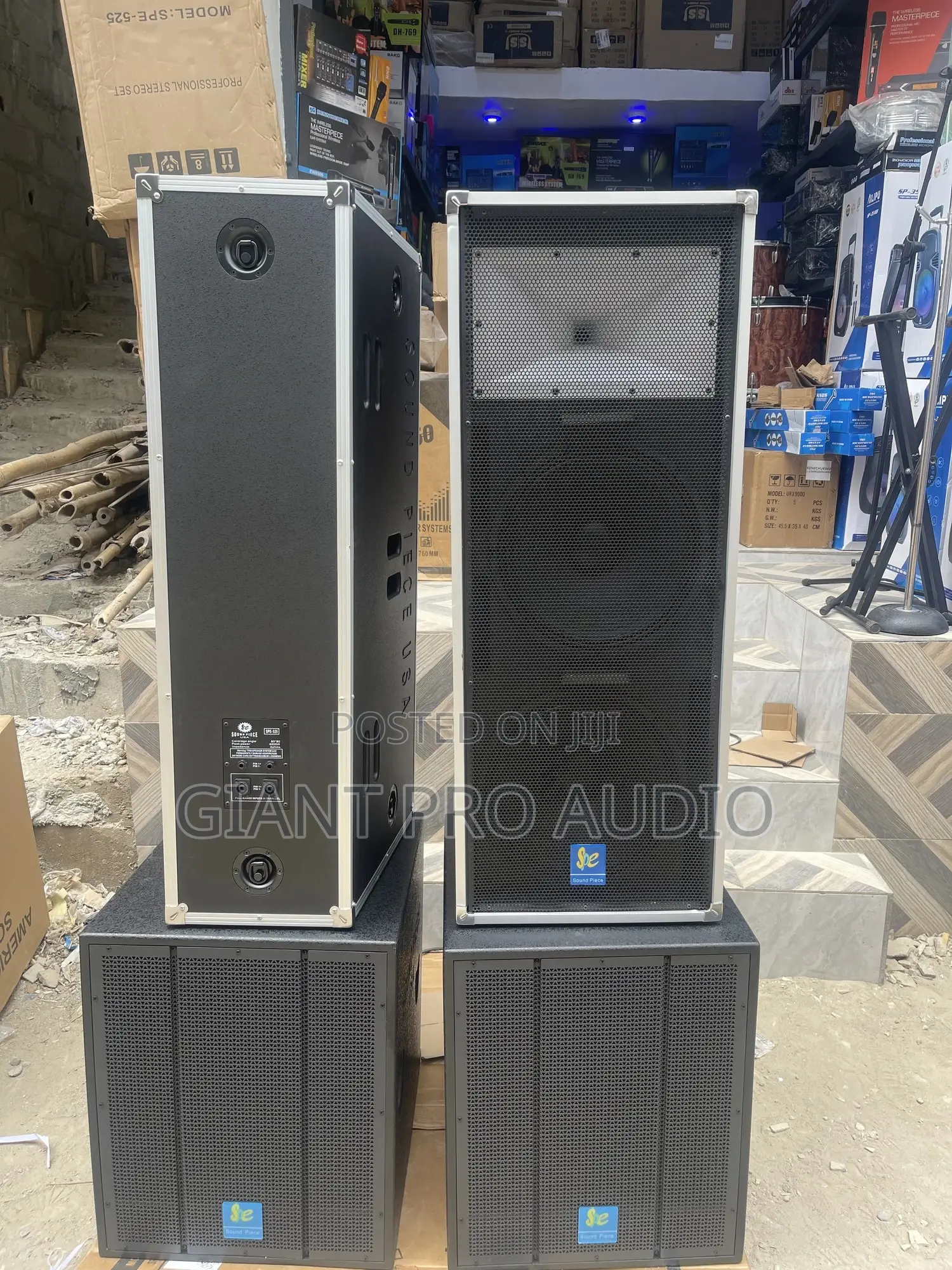 Soundpiece Full Range Speakers and Sound Piece Single Subwoofer