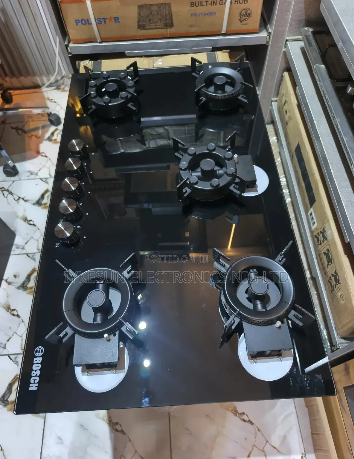 Original Bosch Built-in Premium Quality Luxury Flips Up 5 Burners Gas