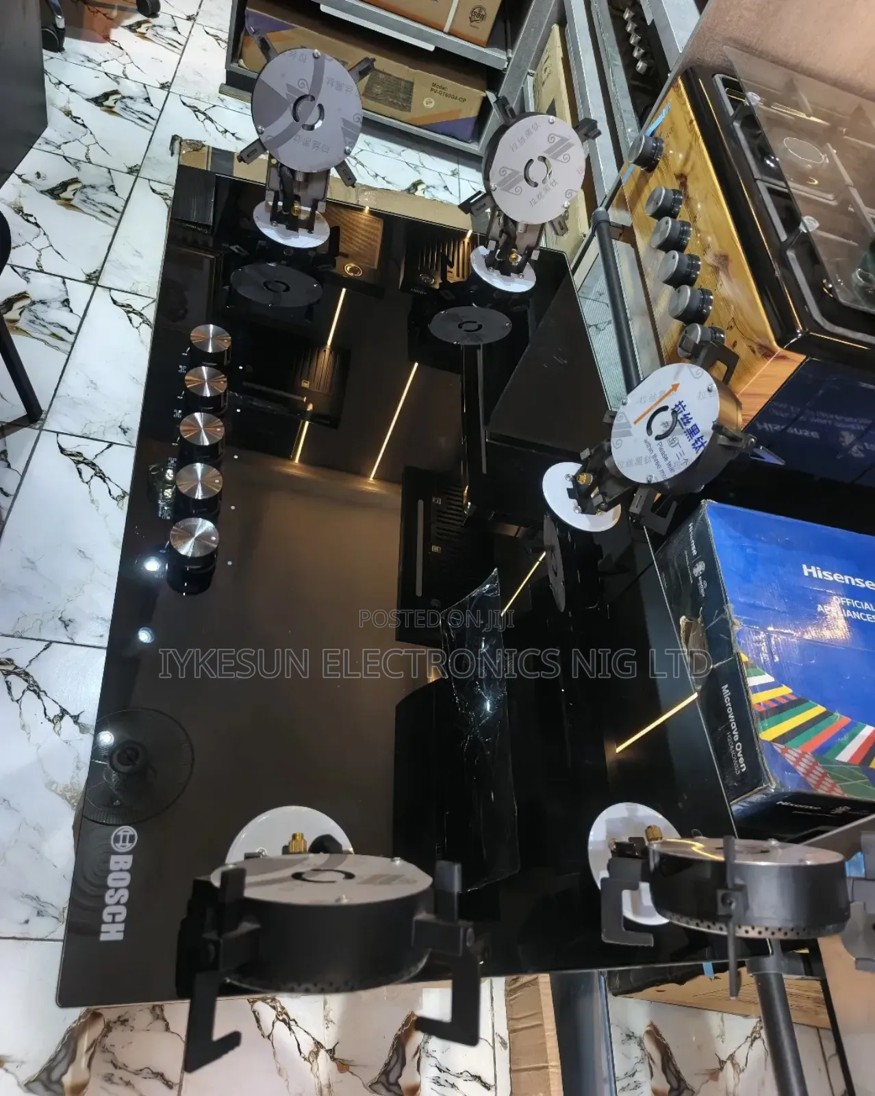 Original Bosch Built-in Premium Quality Luxury Flips Up 5 Burners Gas