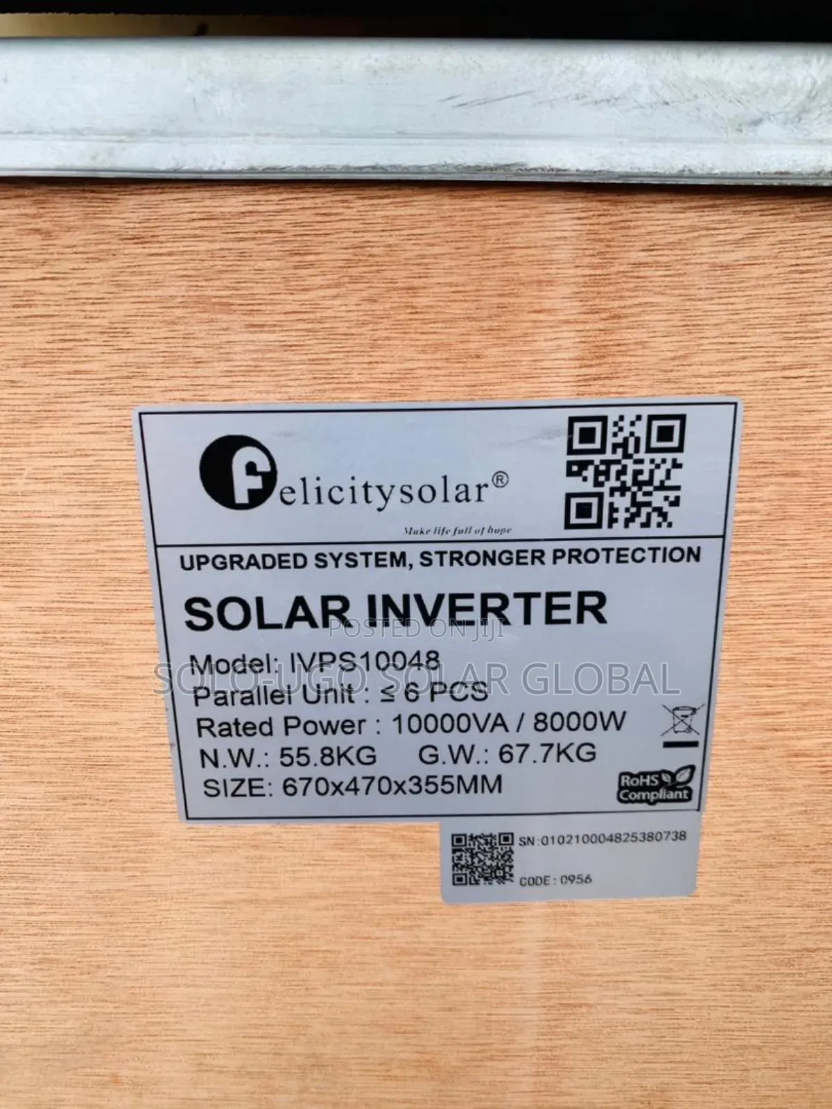 Non Hybrid Felicity Solar Inverter 10kva 48v