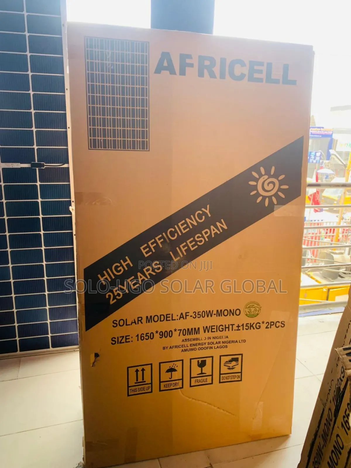 Mono Panels Africell Solar 350watts