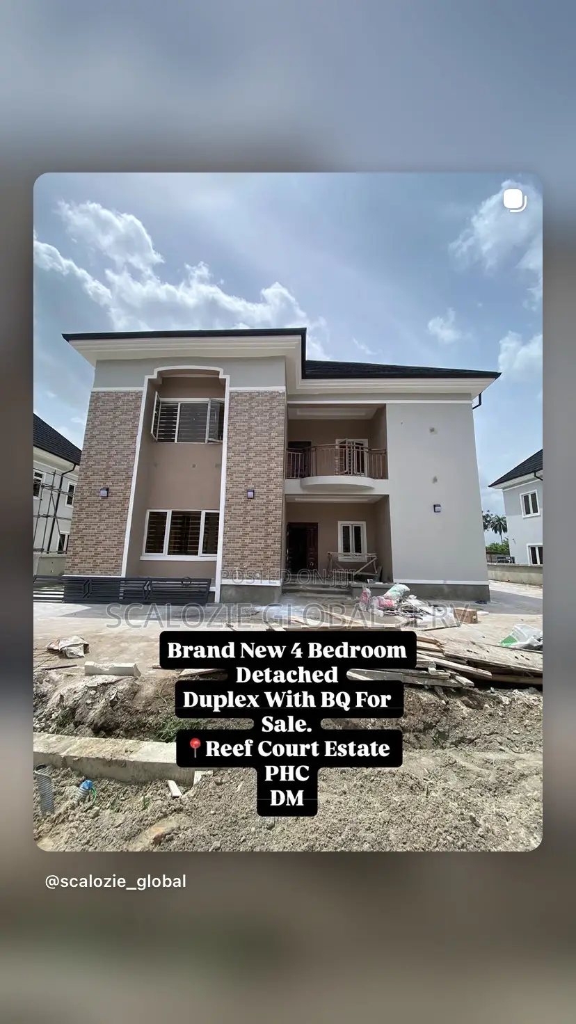 4bdrm Duplex in Reef Court Estate, Port-Harcourt for sale