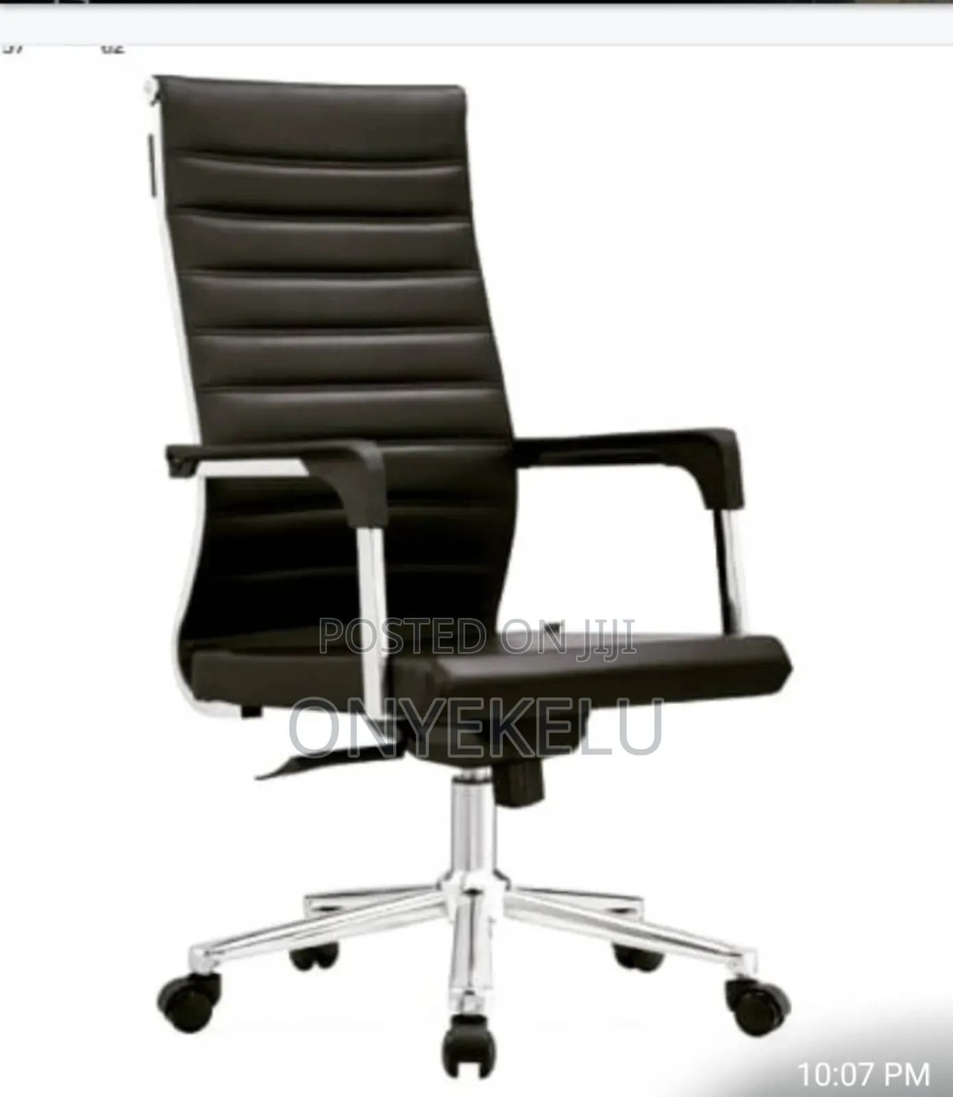 Straight Back Swivel Chair