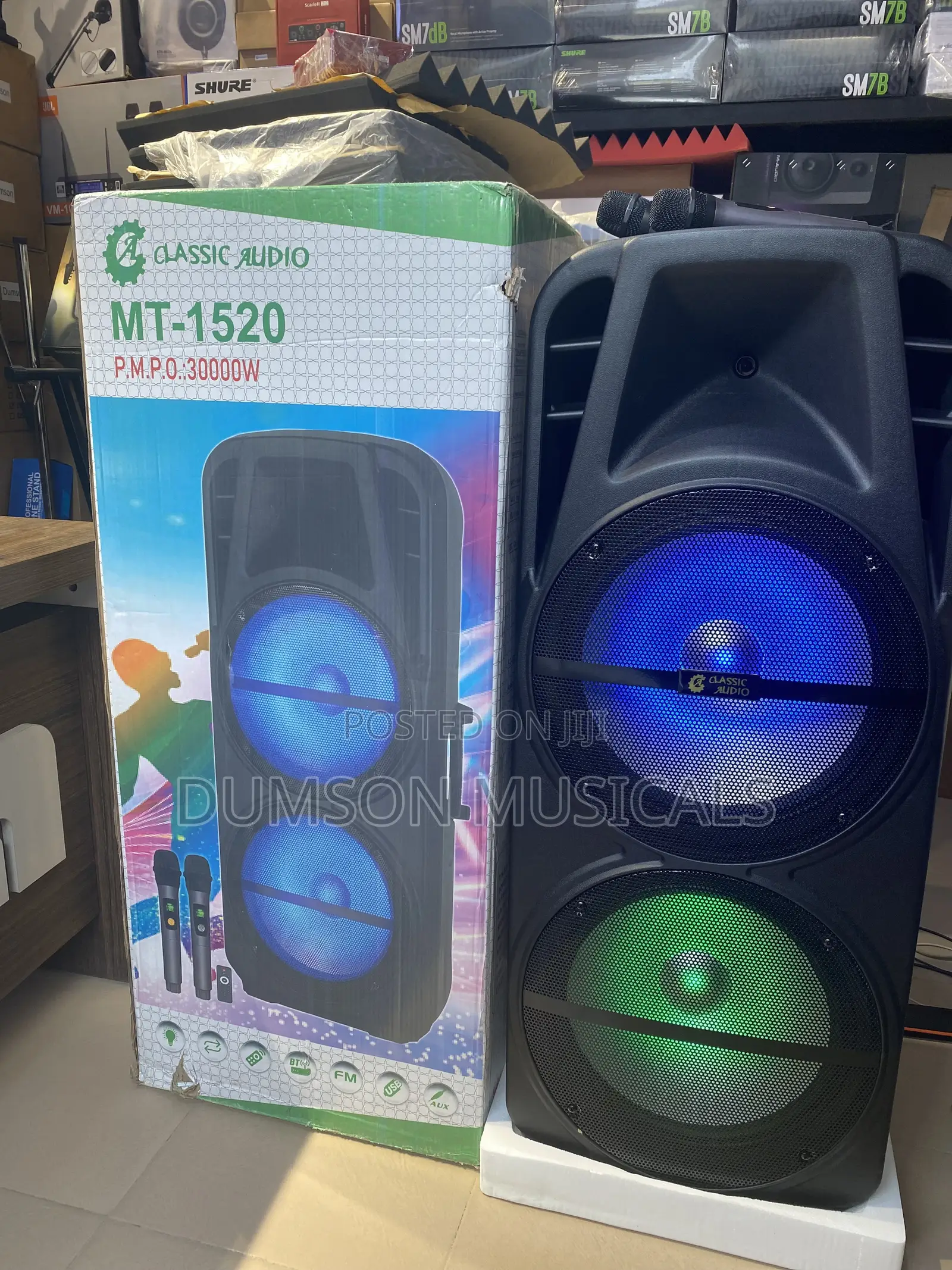 30,000watts Double 15 Public Address System Classic-Audio Mt-1520