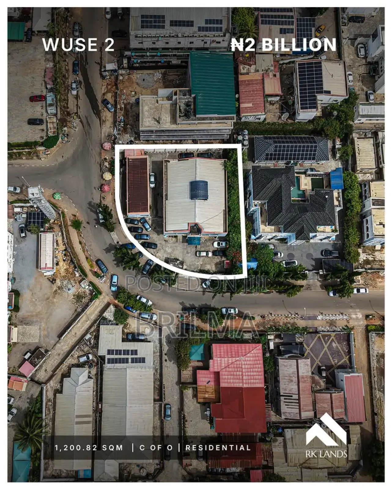 1200 SQM Land in Wuse 2 for Sale