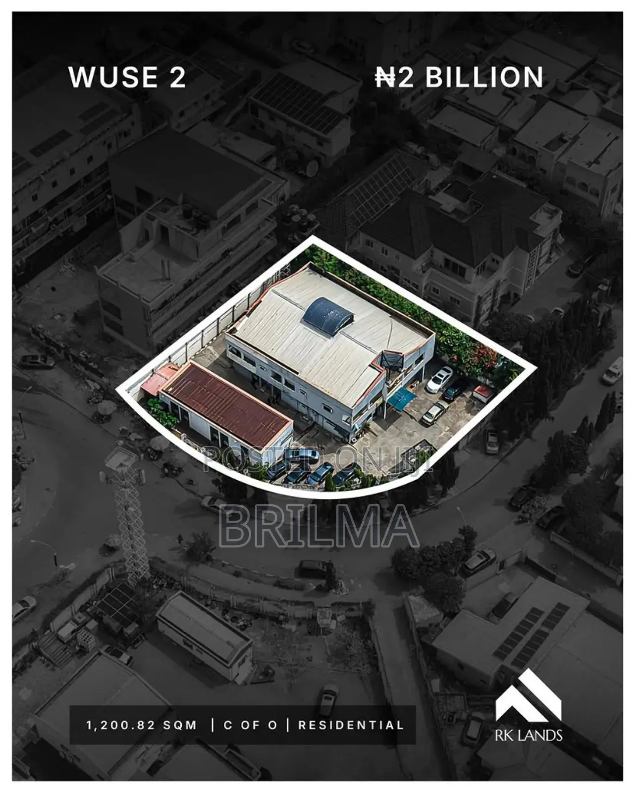 1200 SQM Land in Wuse 2 for Sale