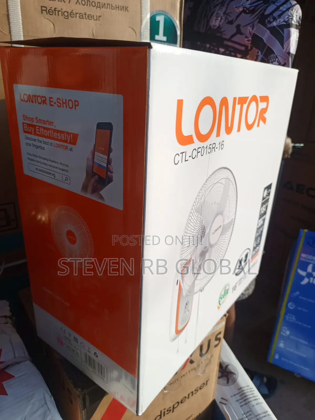 Lontor 16-Inch Rechargeable Wall Fan With Remote | CTL-Cf015r-16