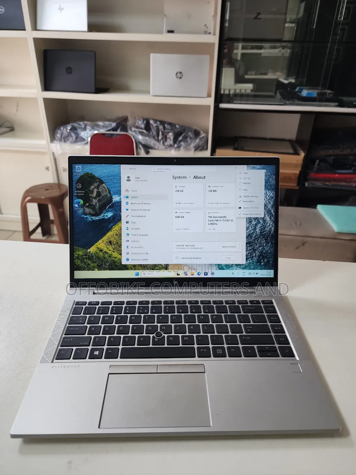 Laptop HP EliteBook 830 G7 32GB Intel Core i7 SSD 256GB