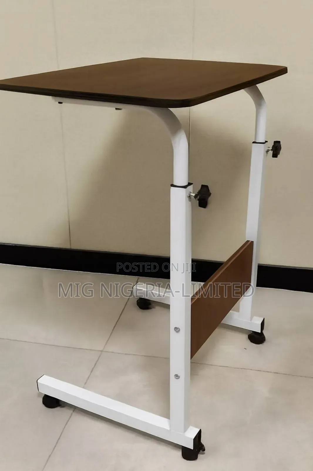 Adjustable Laptop Wooden Table With Wheel Adjustable Laptop Bed Side