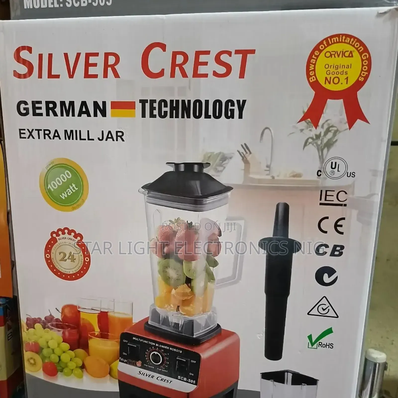 10000 Watts Silver Crest Blender