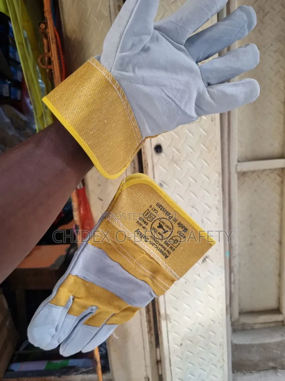 American Safety Leather Palm Hand Glove