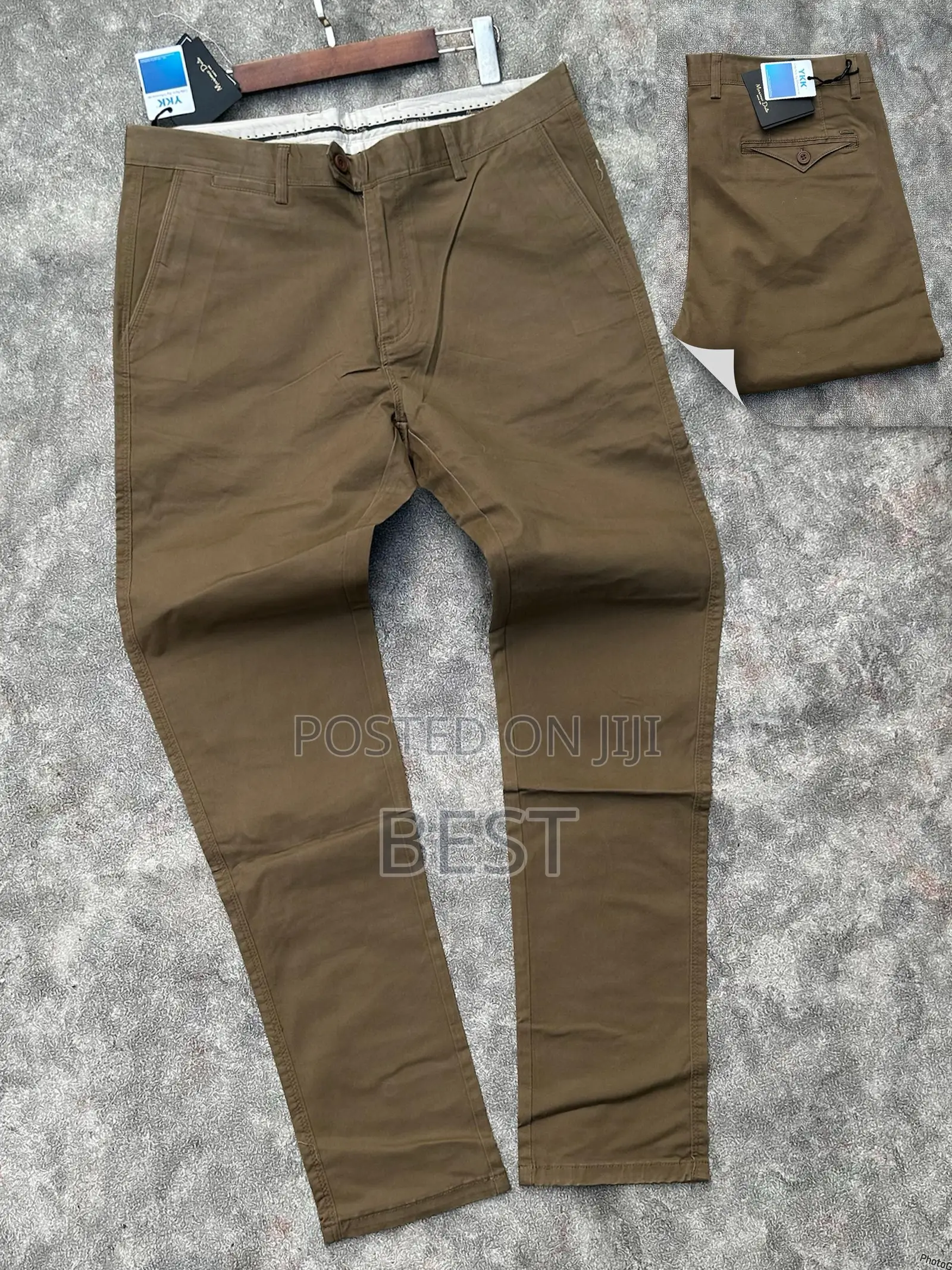 Men’S Classic Quality Stretch Chinos Trousers