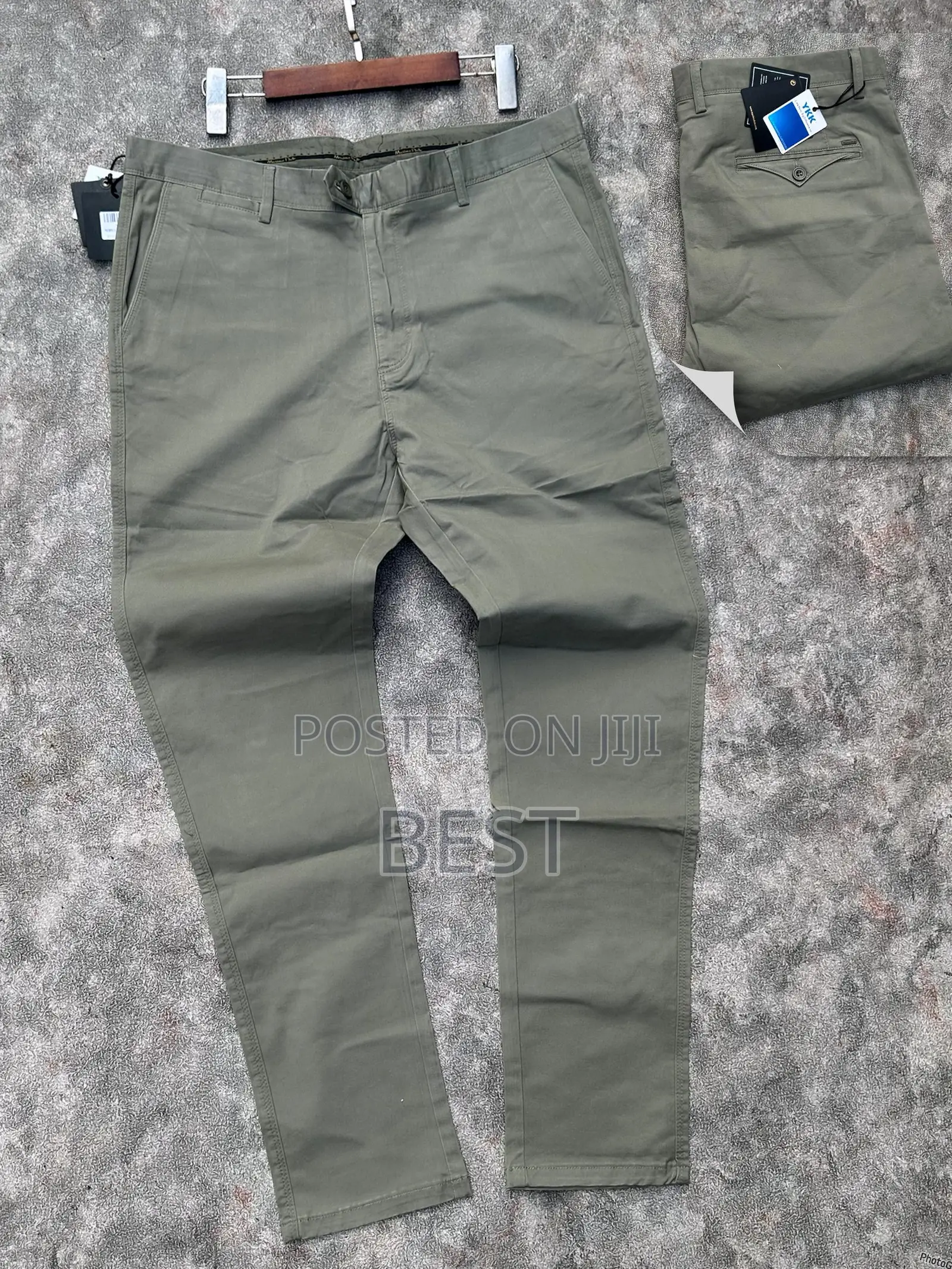Men’S Classic Quality Stretch Chinos Trousers