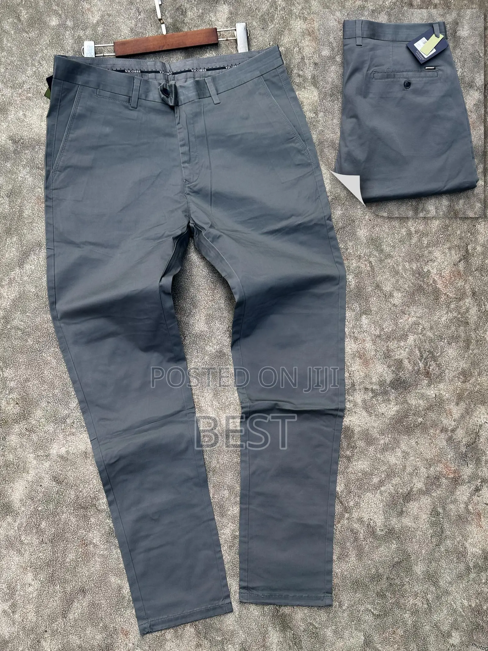 Men’S Classic Quality Stretch Chinos Trousers