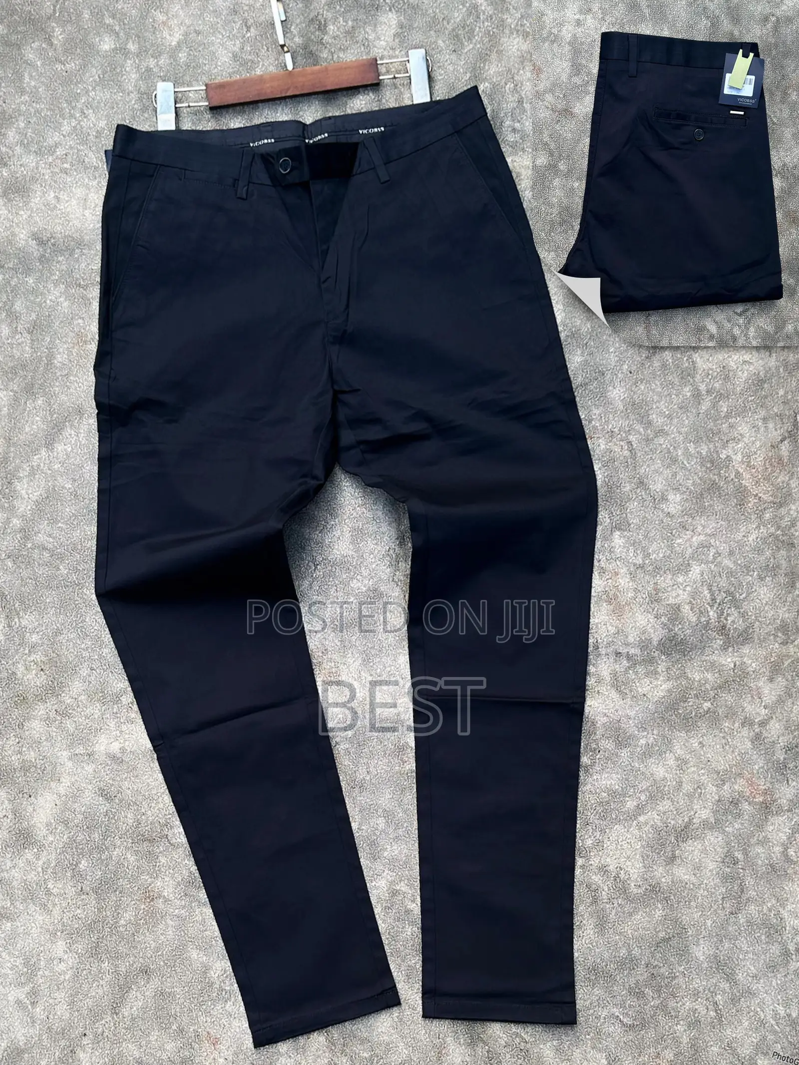Men’S Classic Quality Stretch Chinos Trousers
