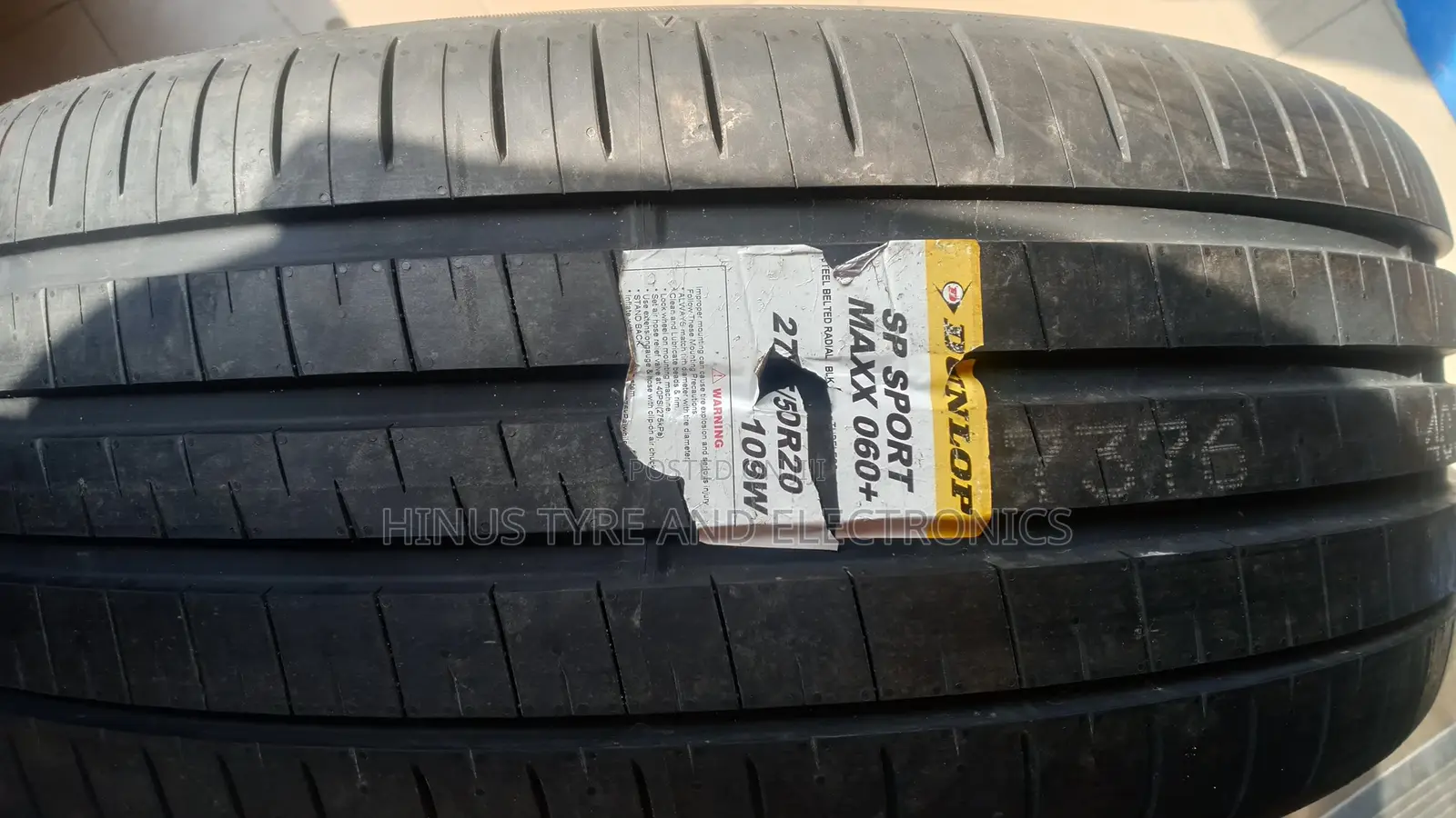 275/50/20 Dunlop Tyre