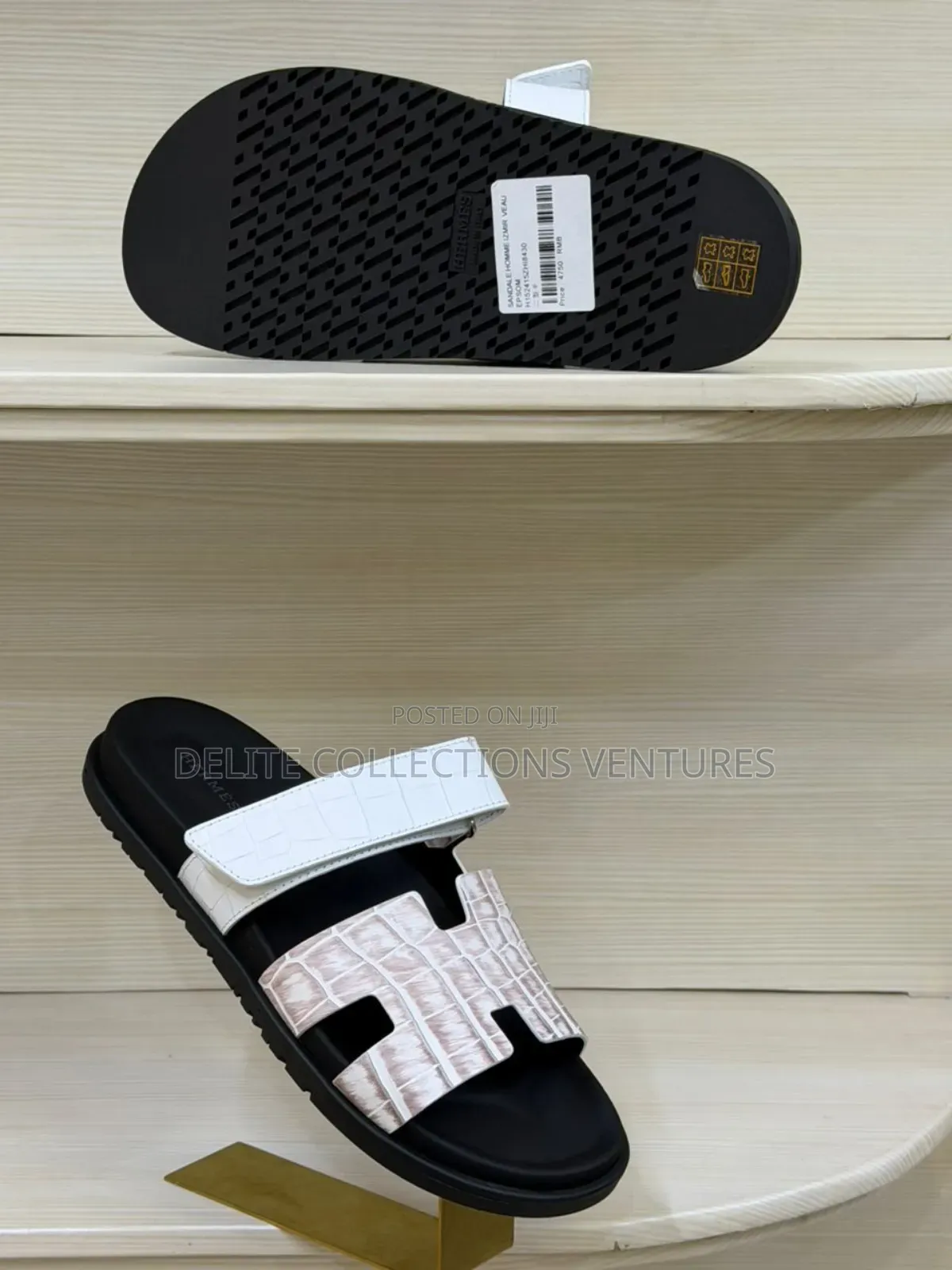 *Original Hermes Chypre Sandals Crocodile Available in Store  40 —47
