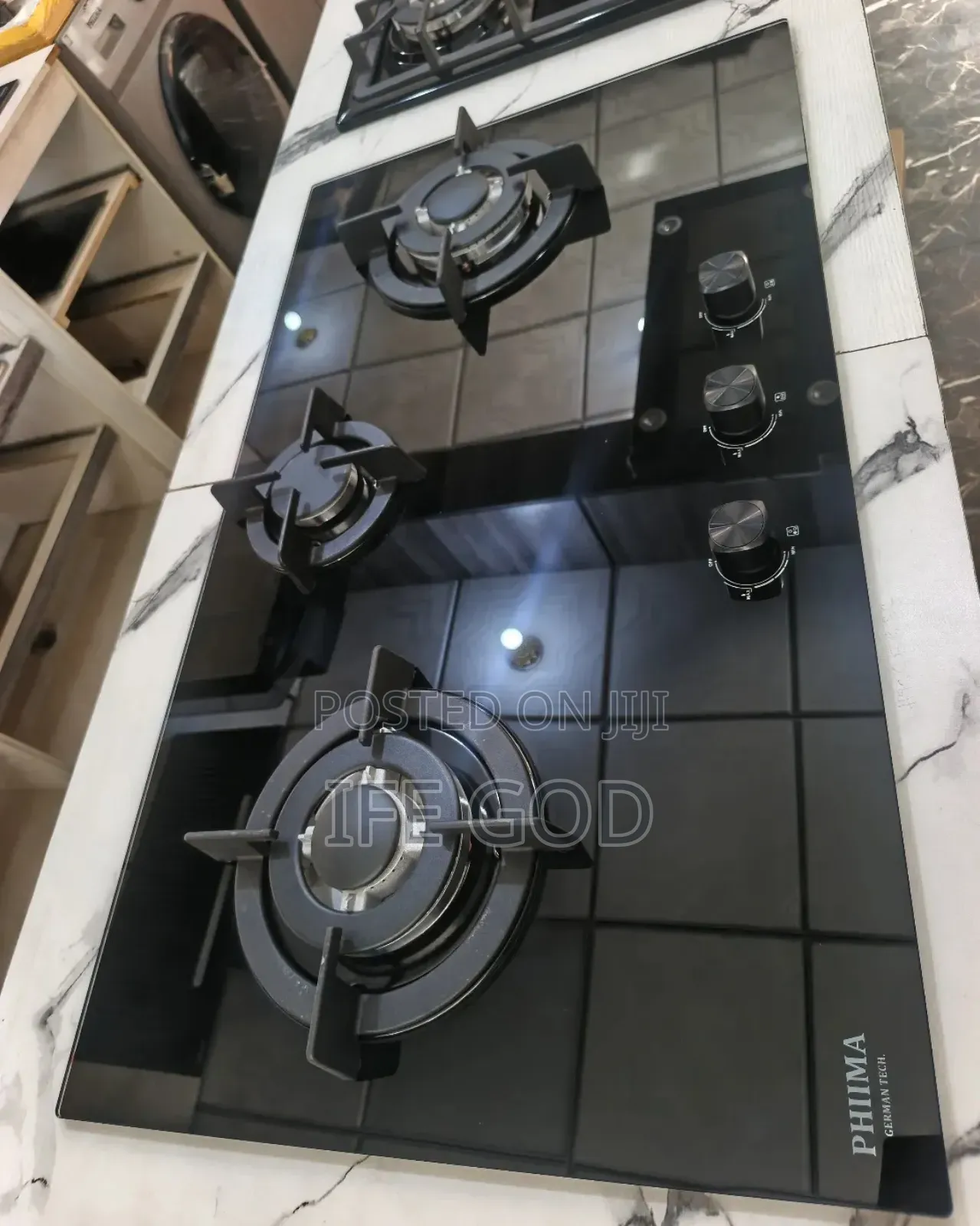 Phiima German Technology Built-in Premium 90cm 3 Burners Gas Cooker
