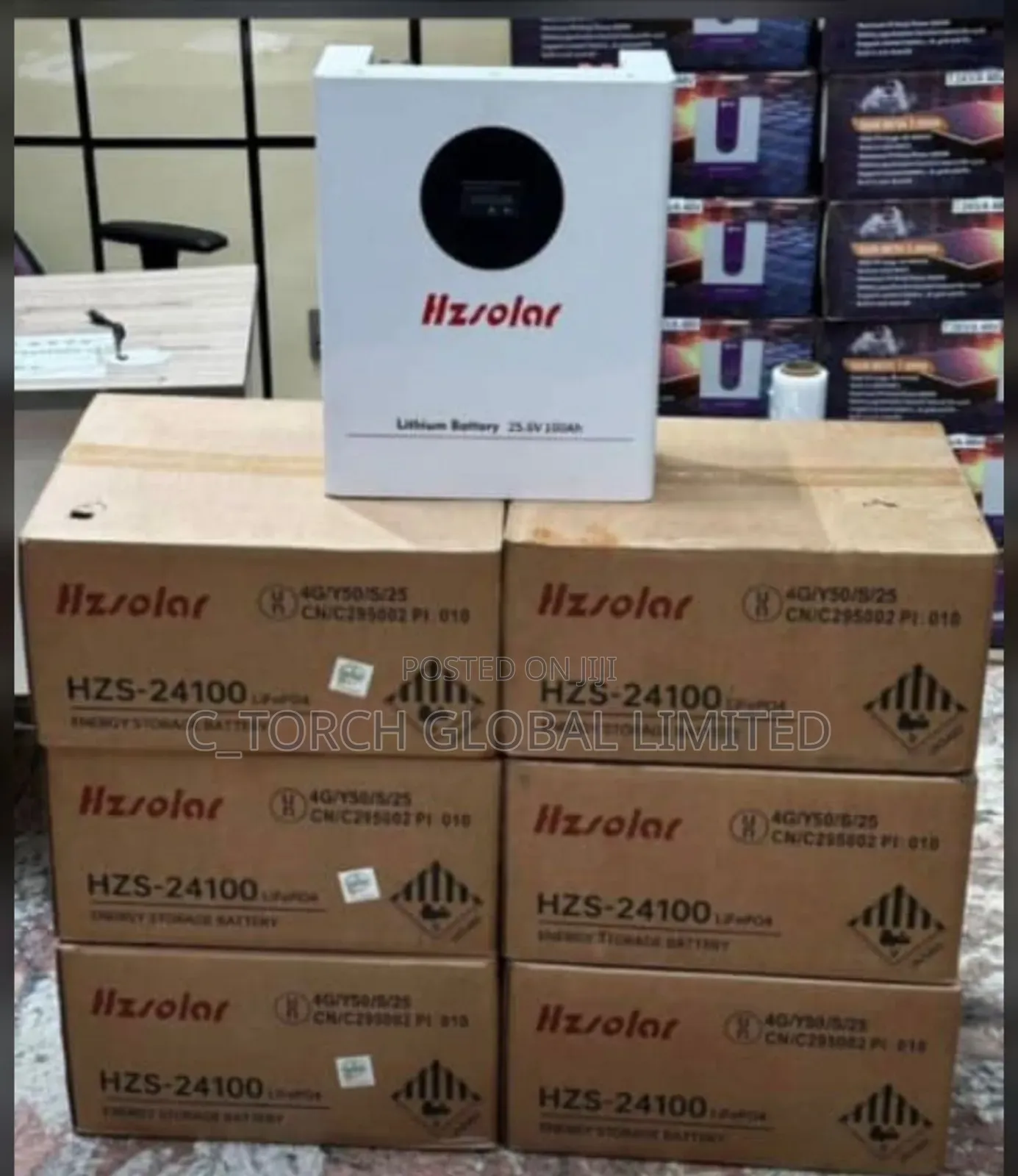 Hzsolar HZS-24100 Lithium Battery
