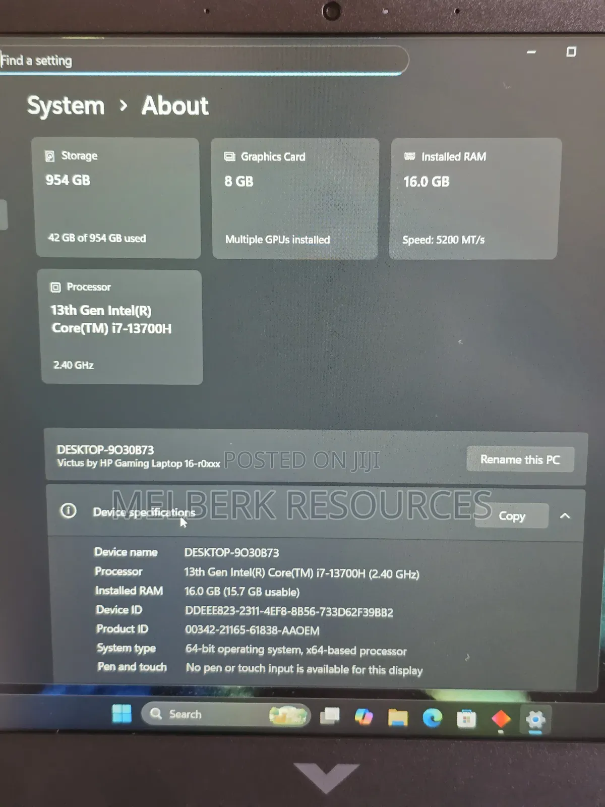 Laptop HP Victus 16 16GB Intel Core i7 SSD 1T