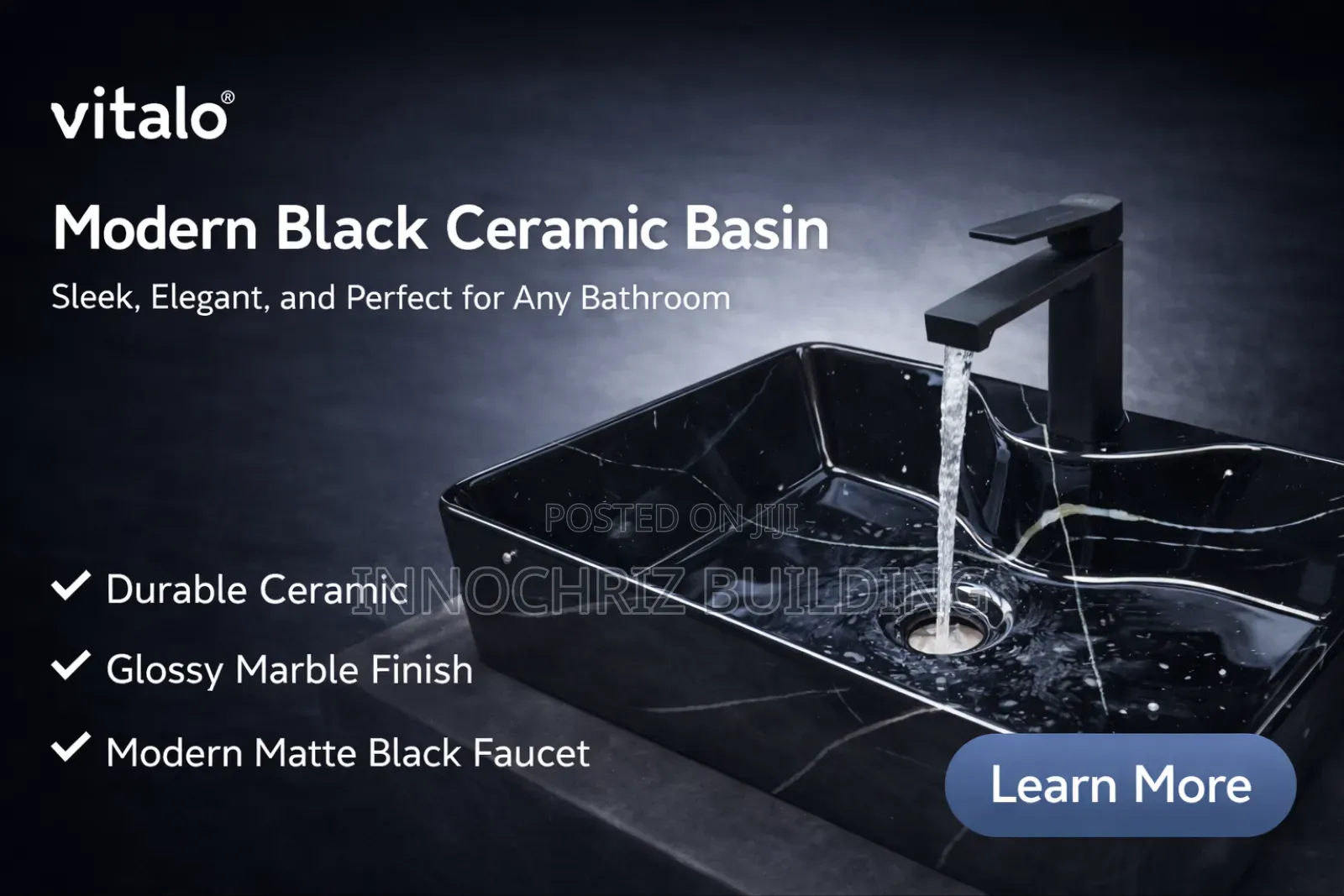 Black Countertop Basin (Mjl-B01)