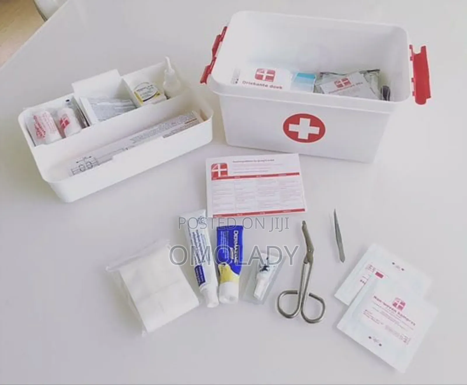 First Aid Medicine Box Storage Organizer