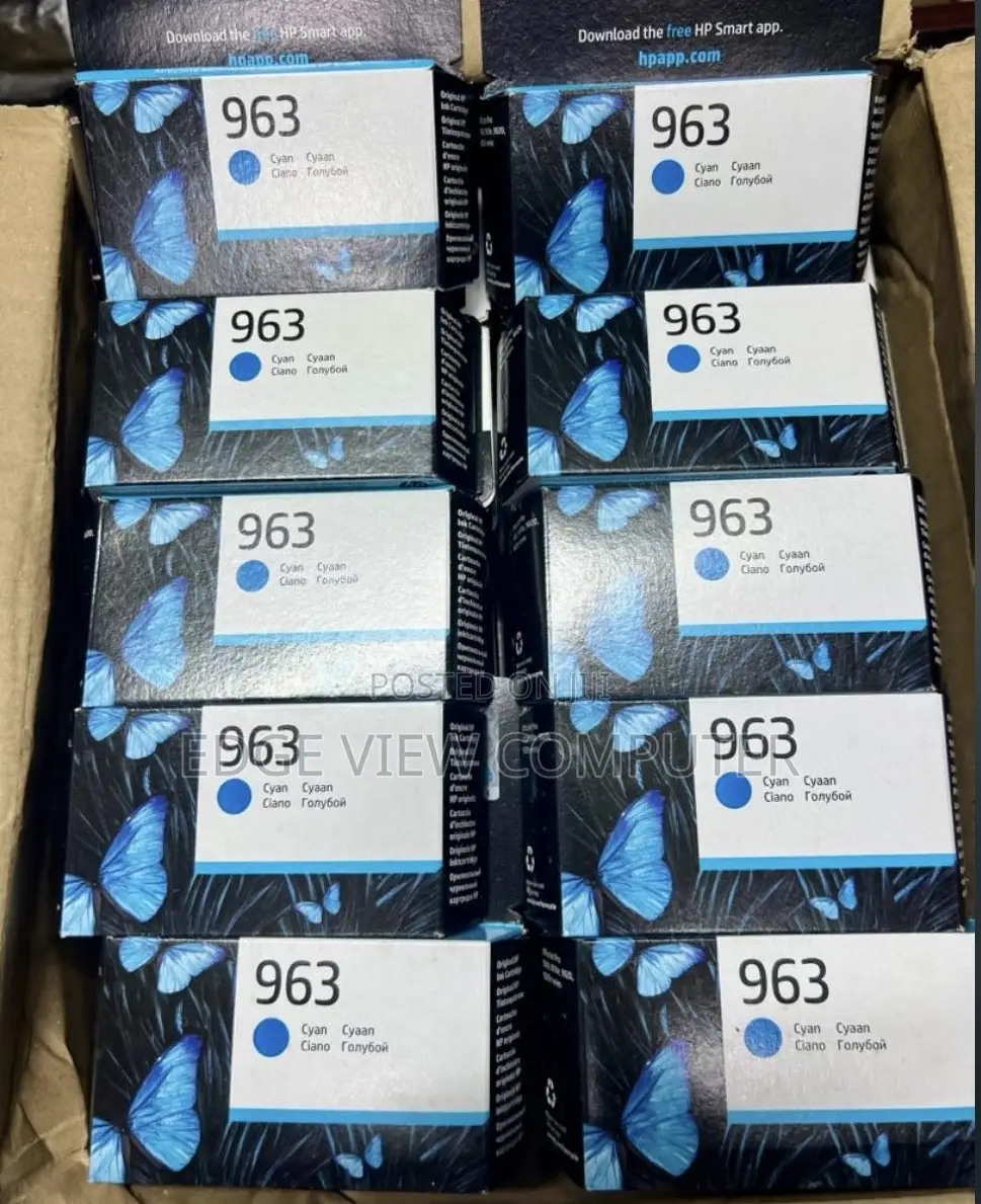 Hp 963 Cyan Original Ink Cartridge (3ja23ae)
