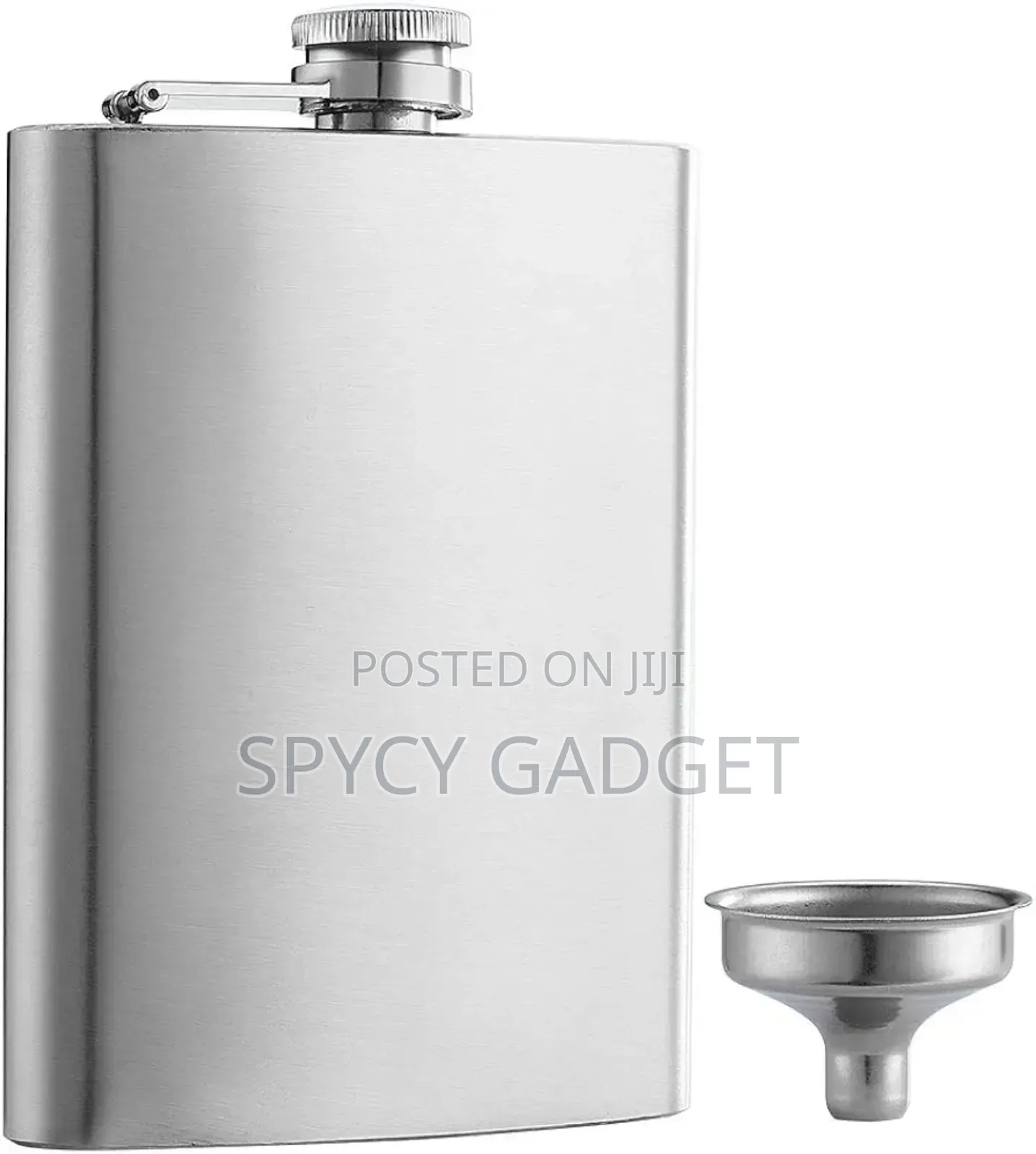 8oz Stainless Steel Liquor Hip Flask Screw Cap
