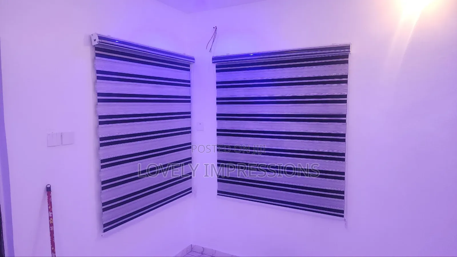 Impressive White and Black Day and Night Window Blinds