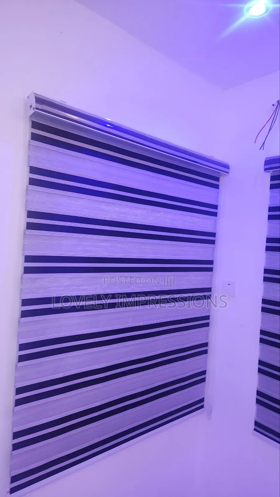Impressive White and Black Day and Night Window Blinds