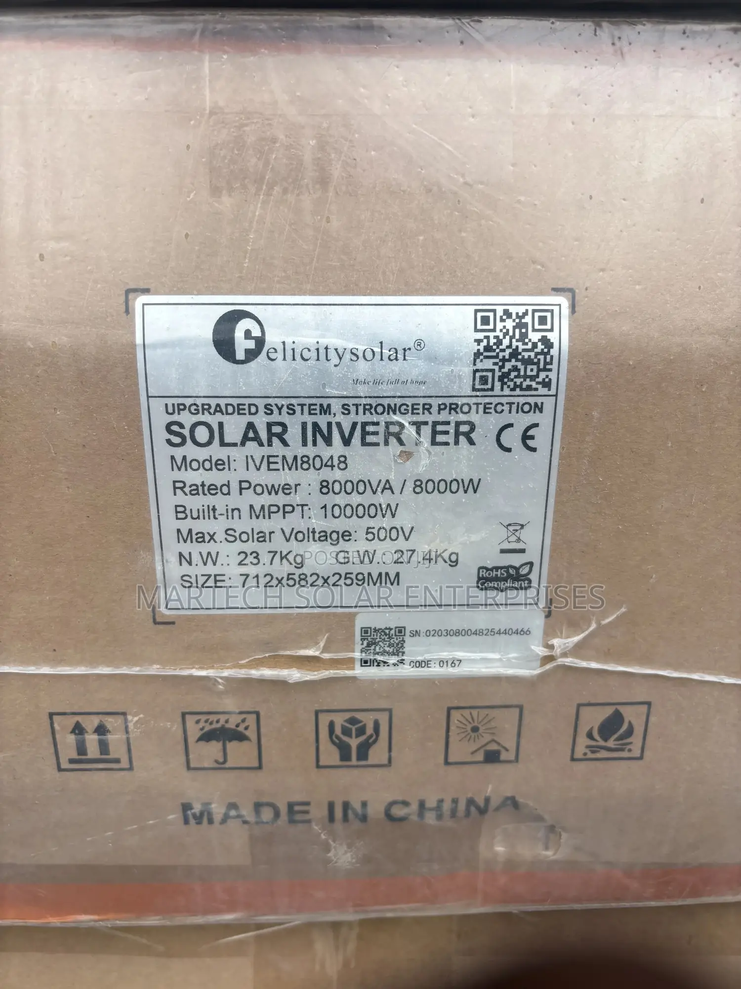 8kva Hybrid 48v Solar Inverter Felicity Solar