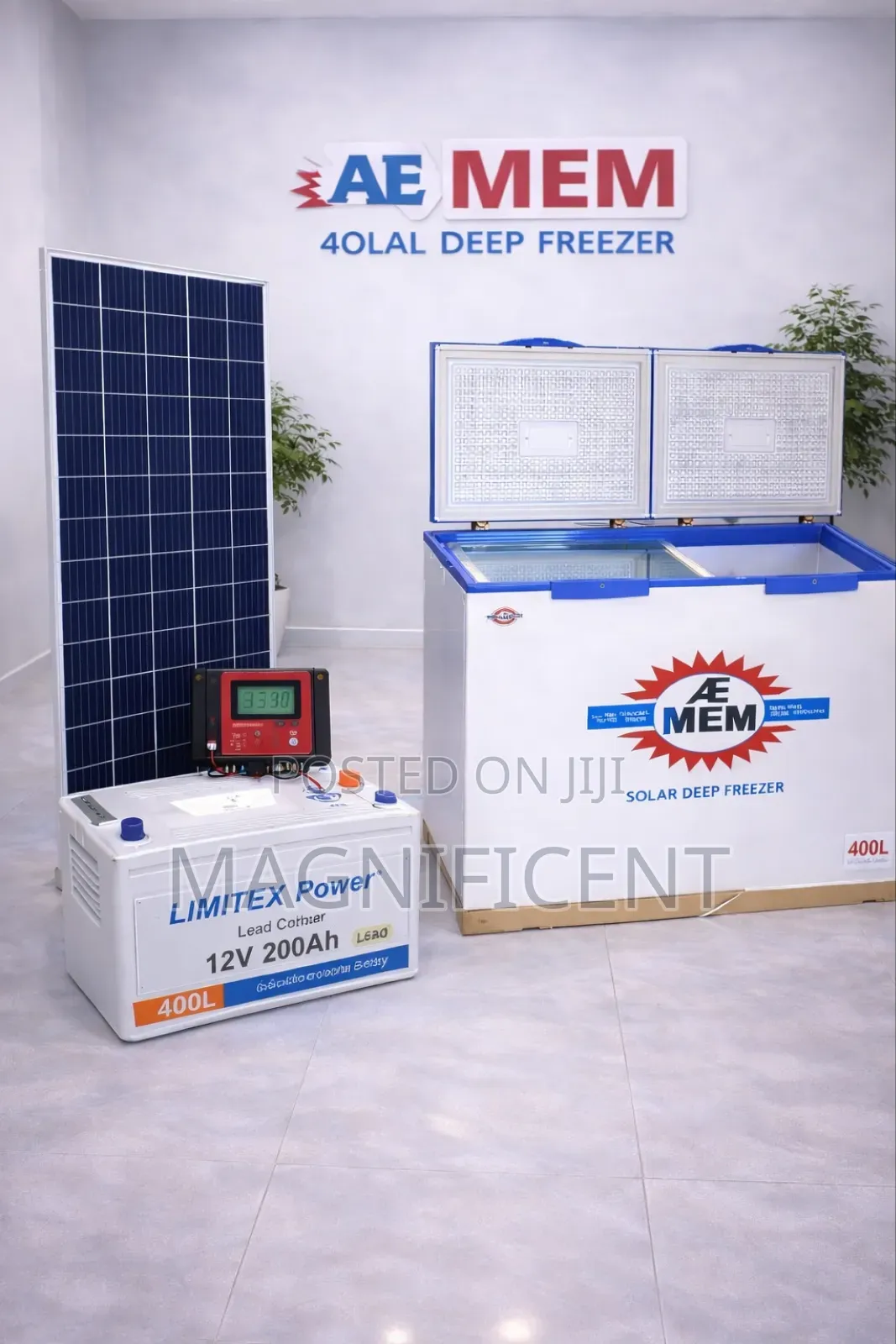 Ae Mem 400l And Solar Deep Freezer – Double Door | Strong Cooling