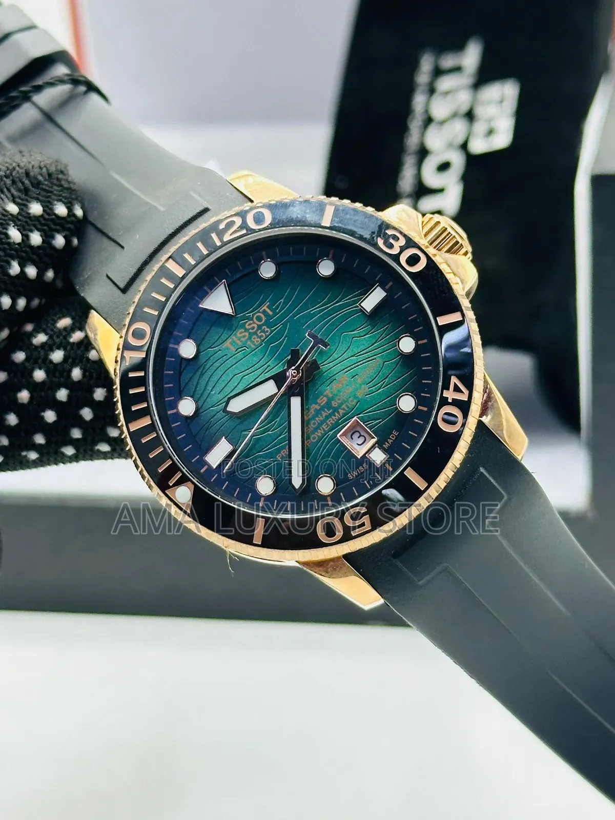 Tissot Luxury Rubber Strap Men's Designer Wristwatches