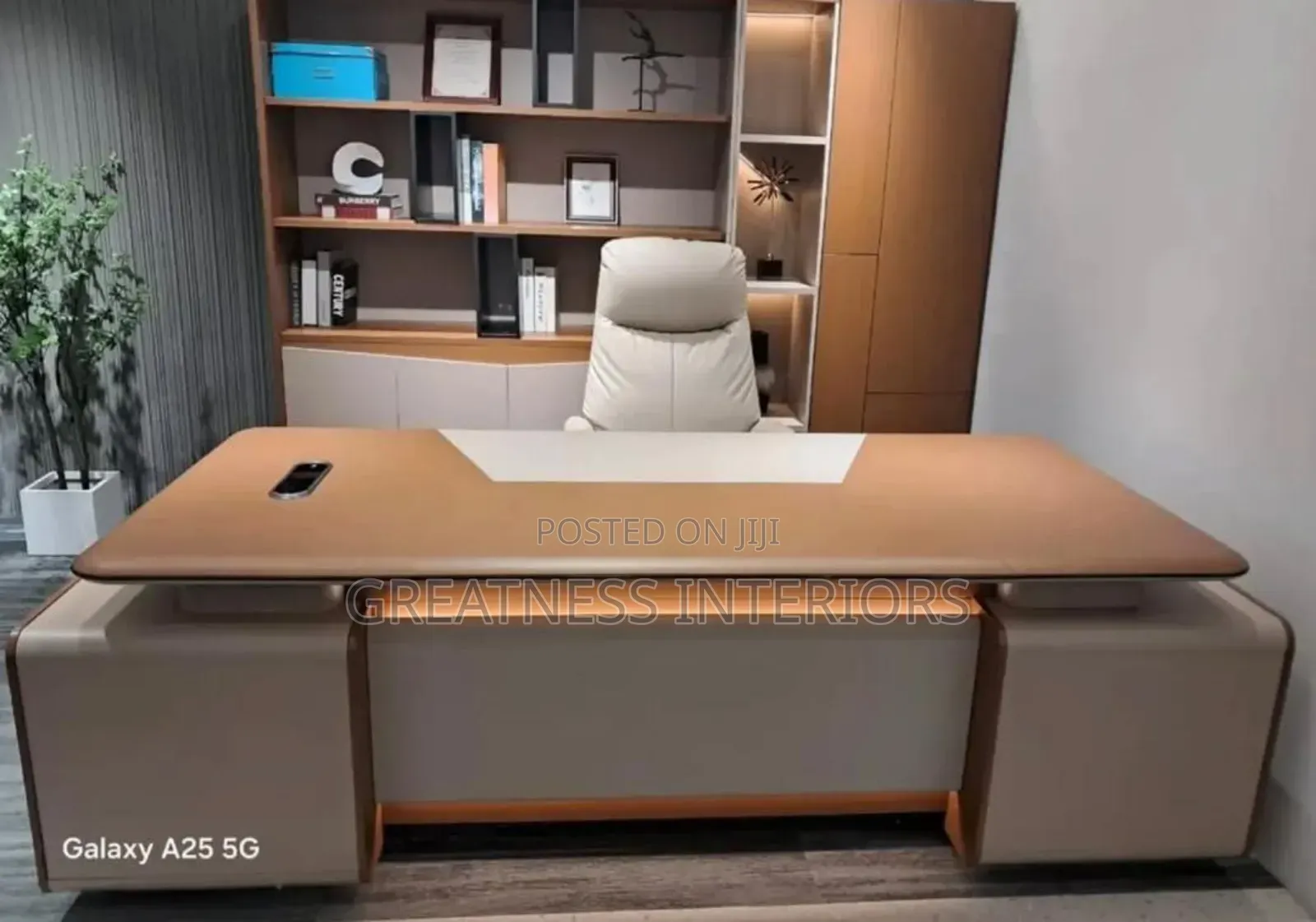 Modern Executive Office Desk Setup