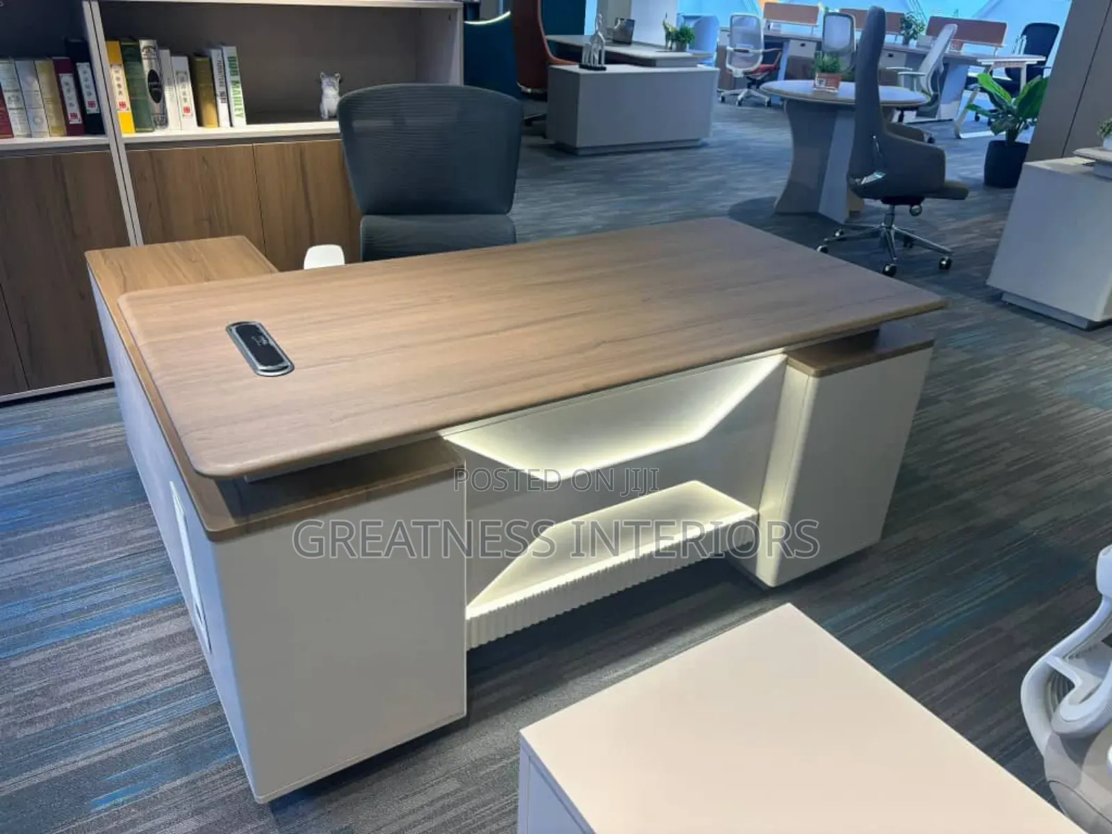 Walnut Glow Executive Office Desk