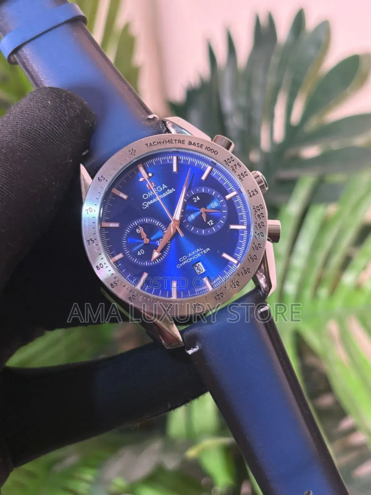 Omega Genuine Leather Luxury Men's Designer Wristwatches