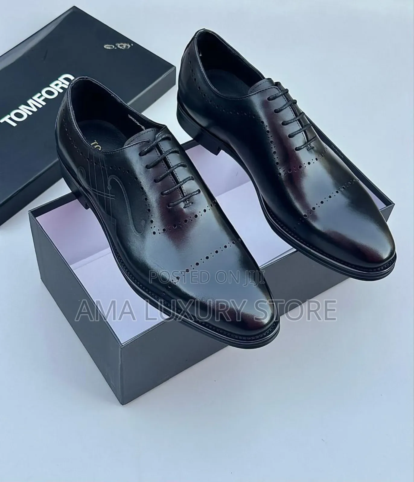 Tom Ford Genuine Leather Luxury Designer Oxford Men's Corporate Shoes