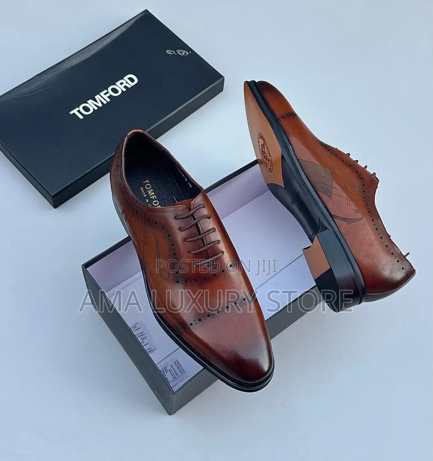 Tom Ford Genuine Leather Luxury Designer Oxford Men's Corporate Shoes