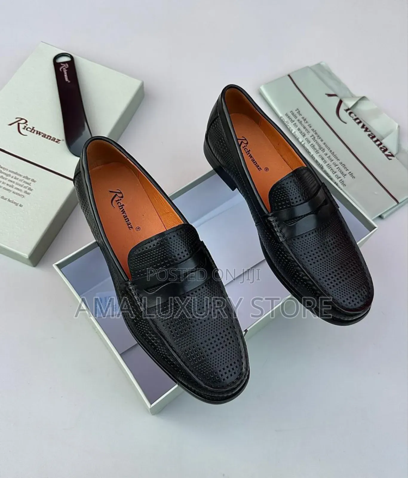 Richwanaz Genuine Leather Men's Oxford Corporate Shoes