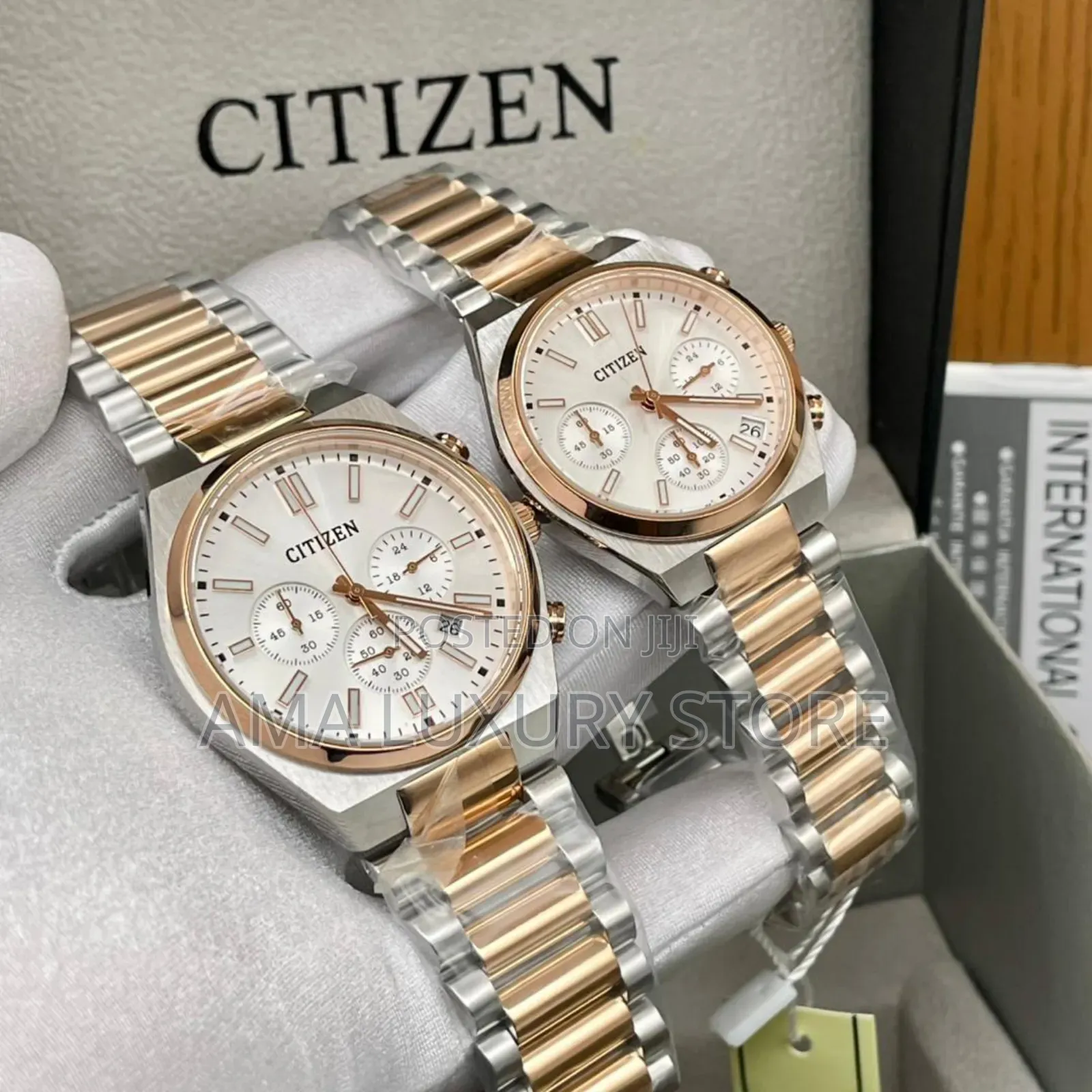 Citizen Luxury Chain Strap Couple Wristwatches